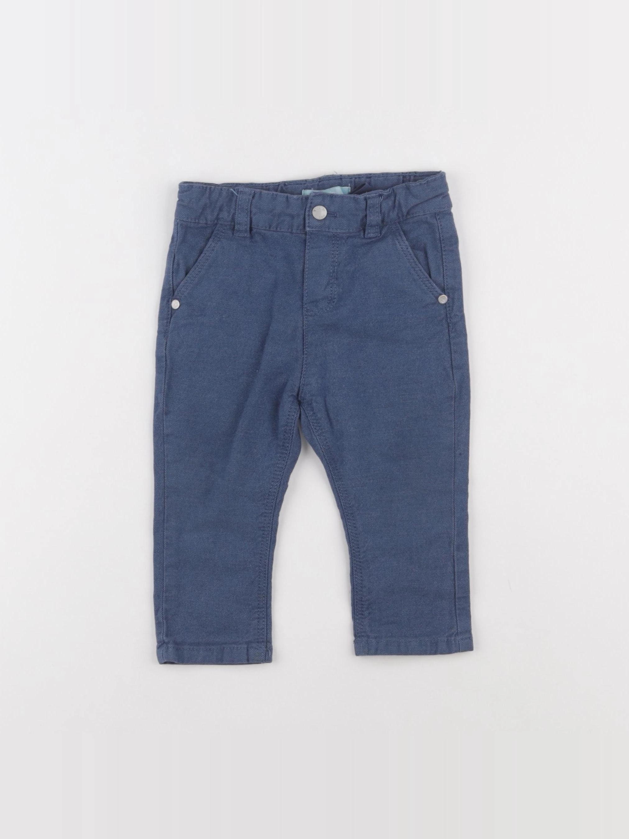 Obaïbi - pantalon bleu - 12 mois