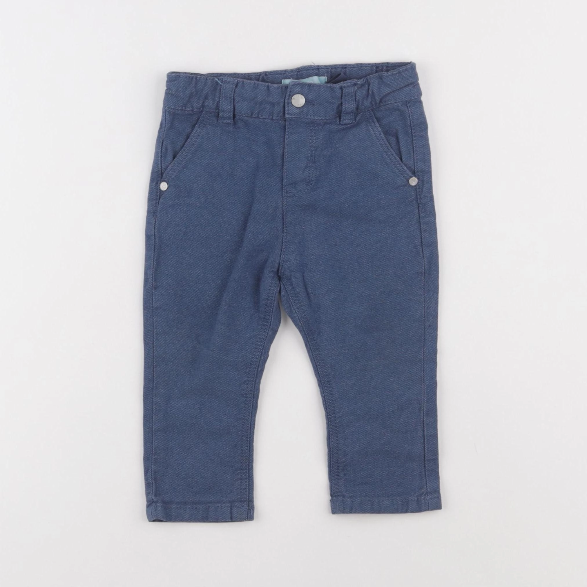 Obaïbi - pantalon bleu - 12 mois