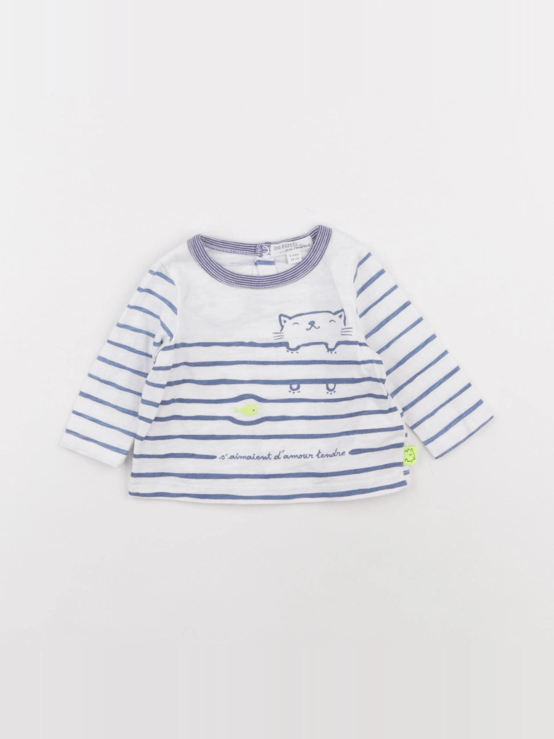 DPAM - tee-shirt blanc - 3 mois