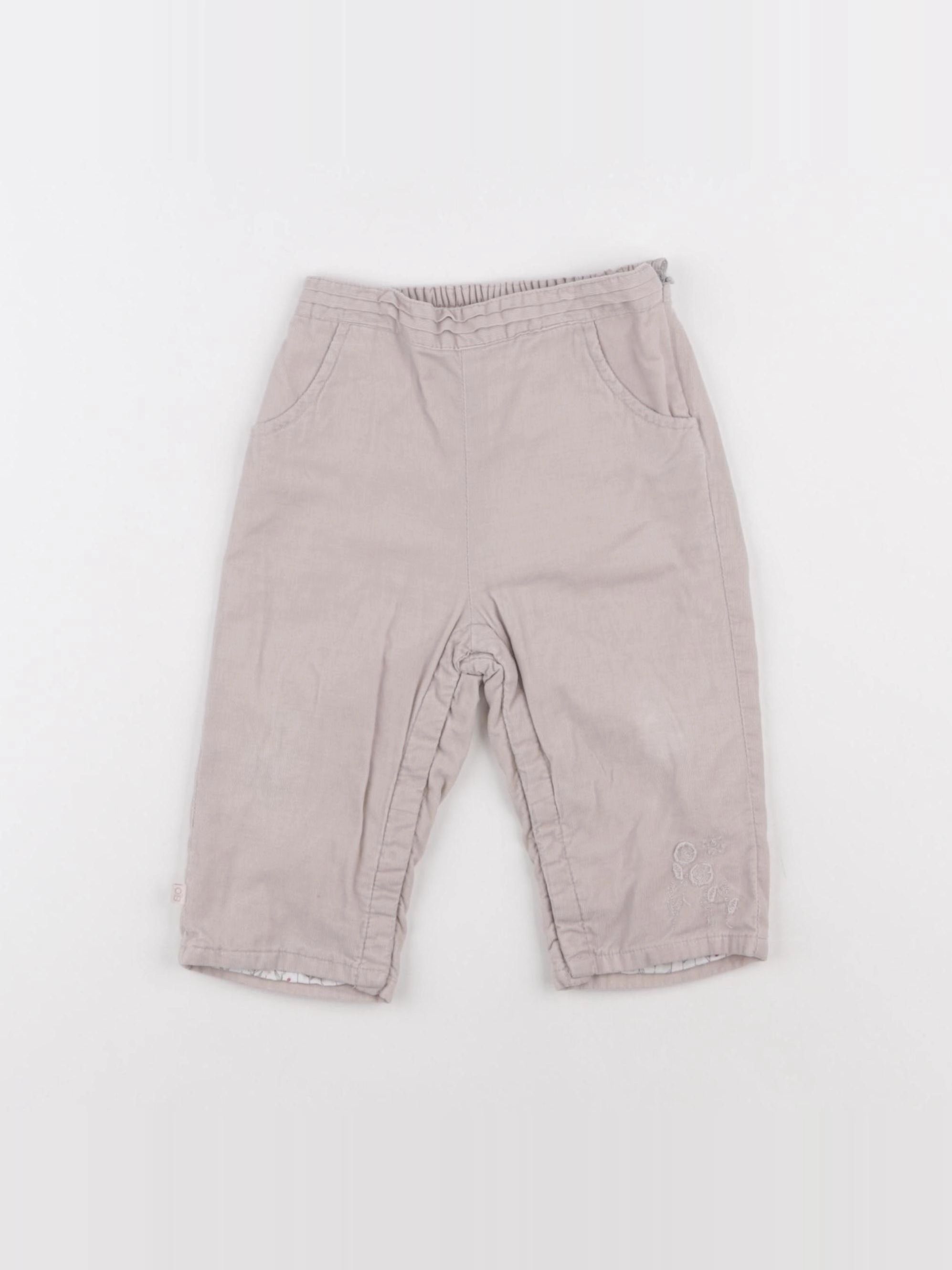 Obaïbi - pantalon beige - 12 mois