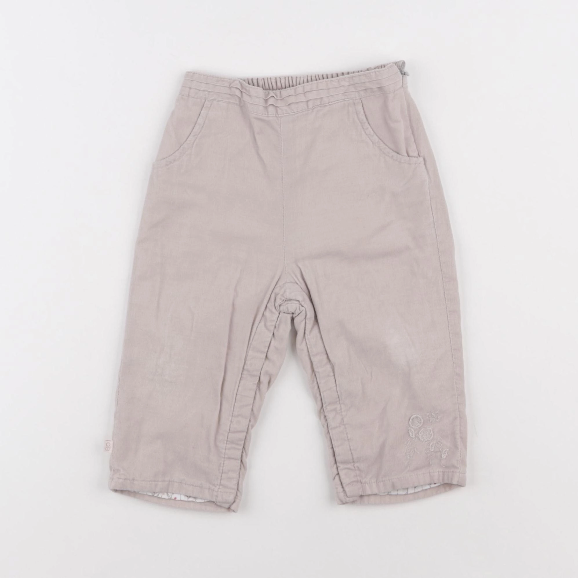 Obaïbi - pantalon beige - 12 mois