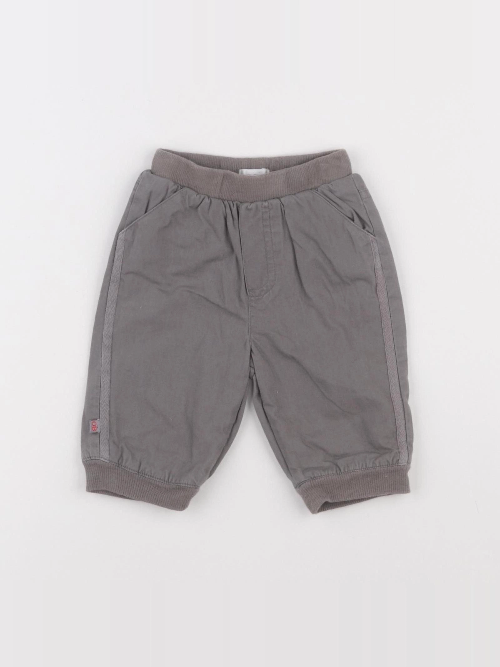 Obaïbi - pantalon gris - 3 mois