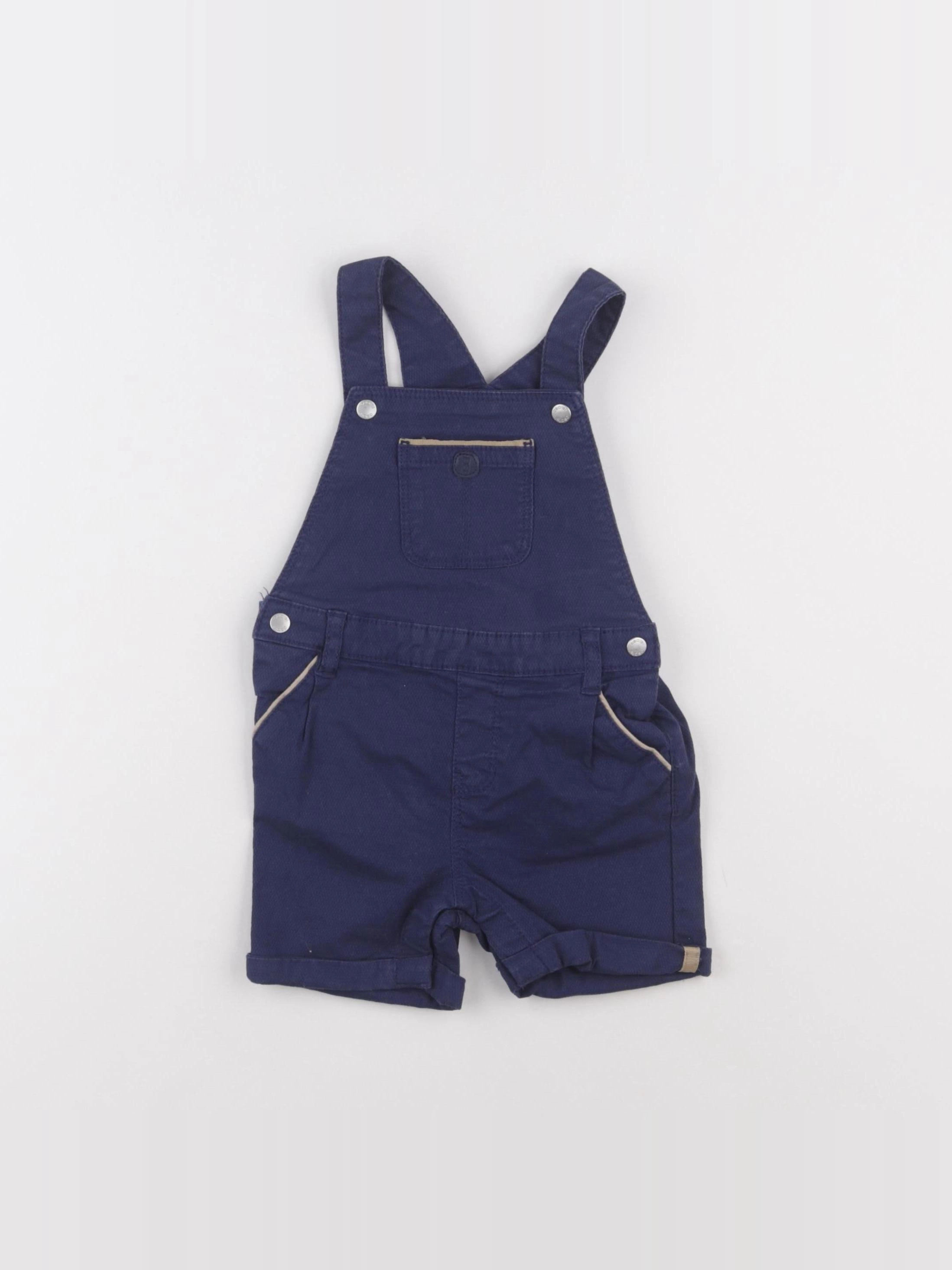 Obaïbi - salopette bleu - 9 mois