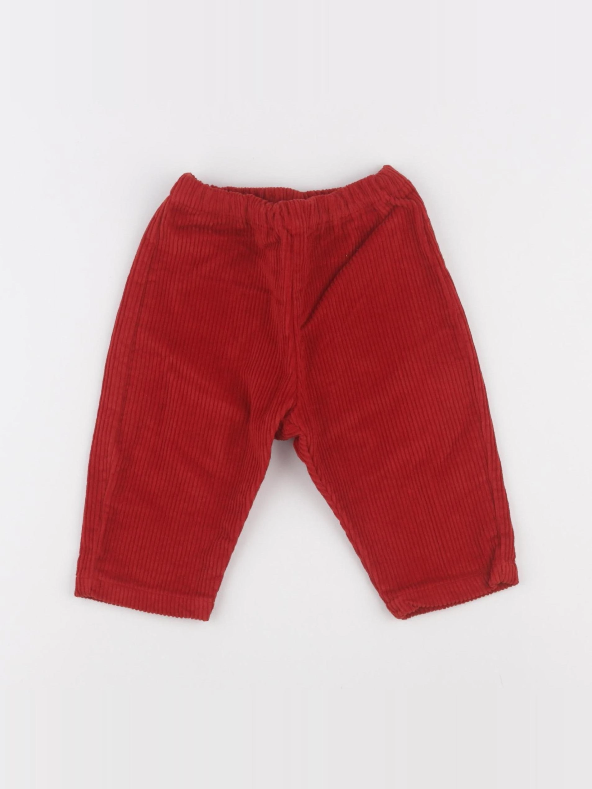 Petit Bateau - pantalon rouge - 12 mois