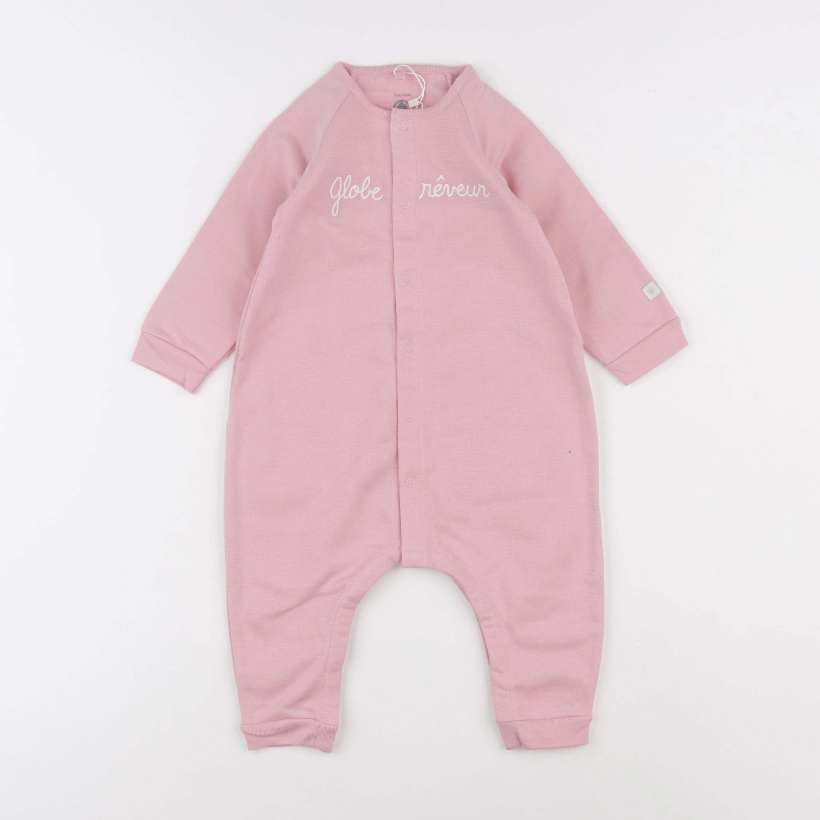 Petit Bateau - combinaison rose - 12 mois