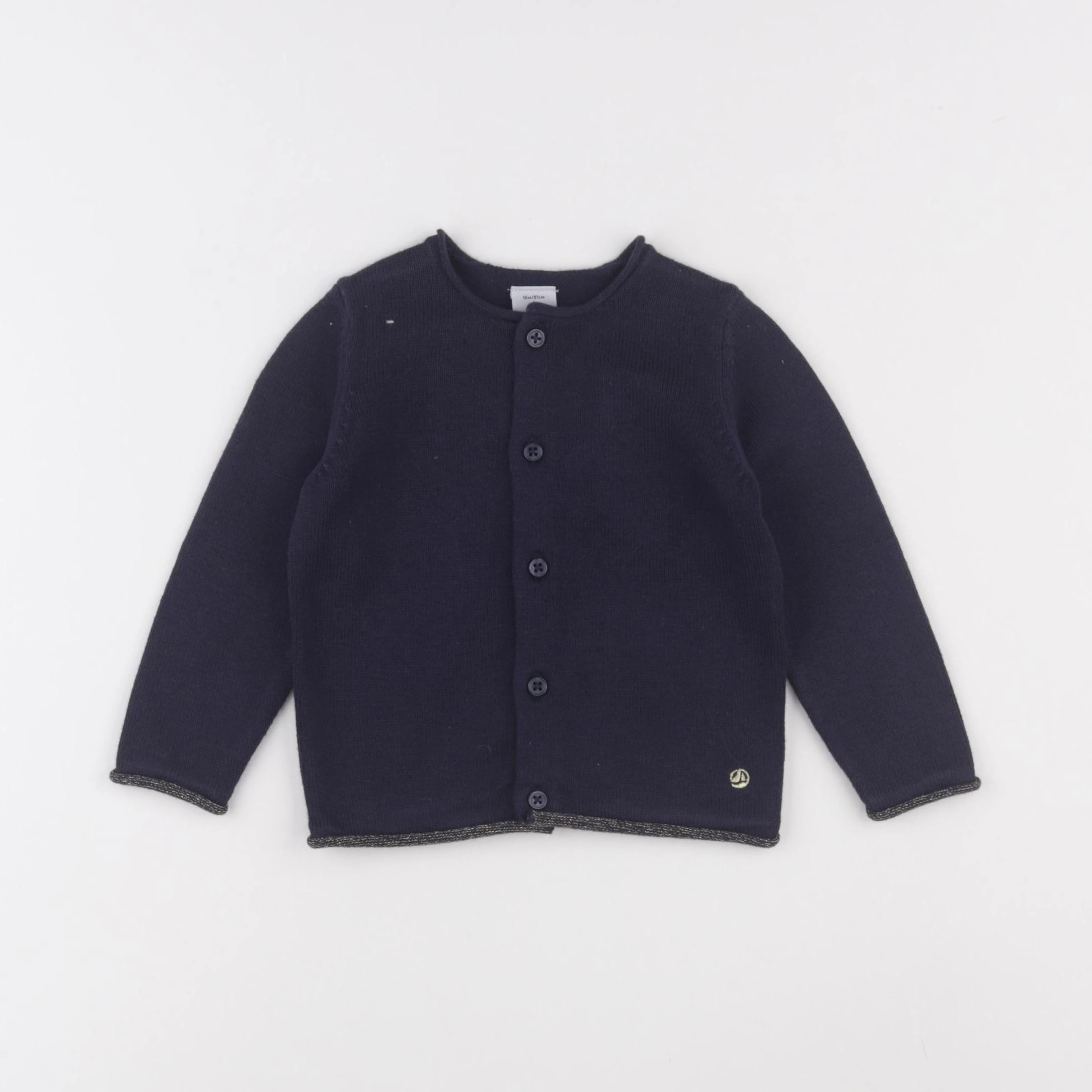Petit Bateau - gilet bleu - 18 mois