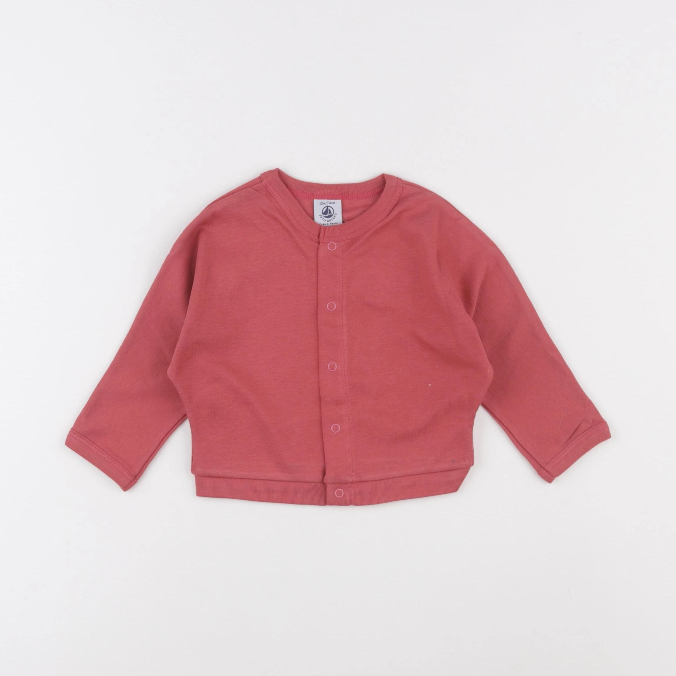 Petit Bateau - tee-shirt rose - 12 mois