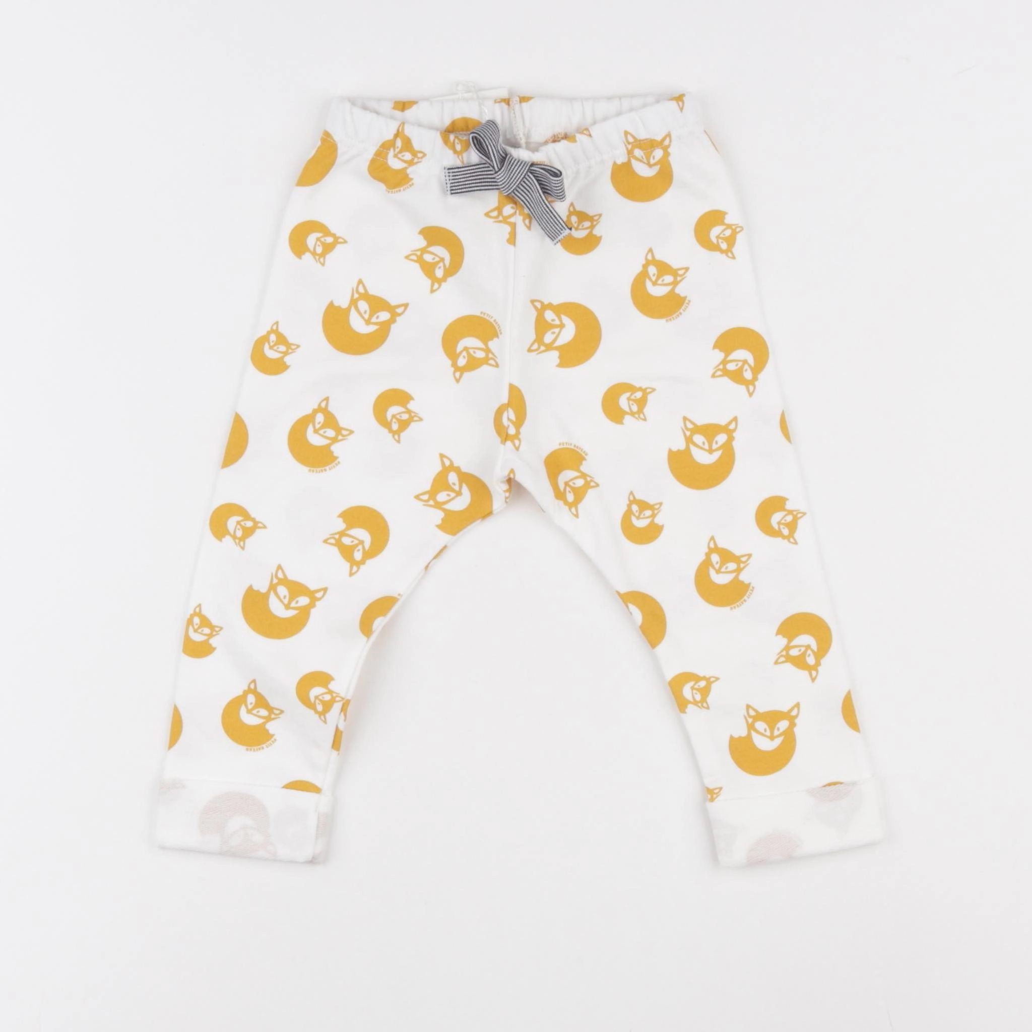 Petit Bateau - jogging blanc, jaune - 12 mois