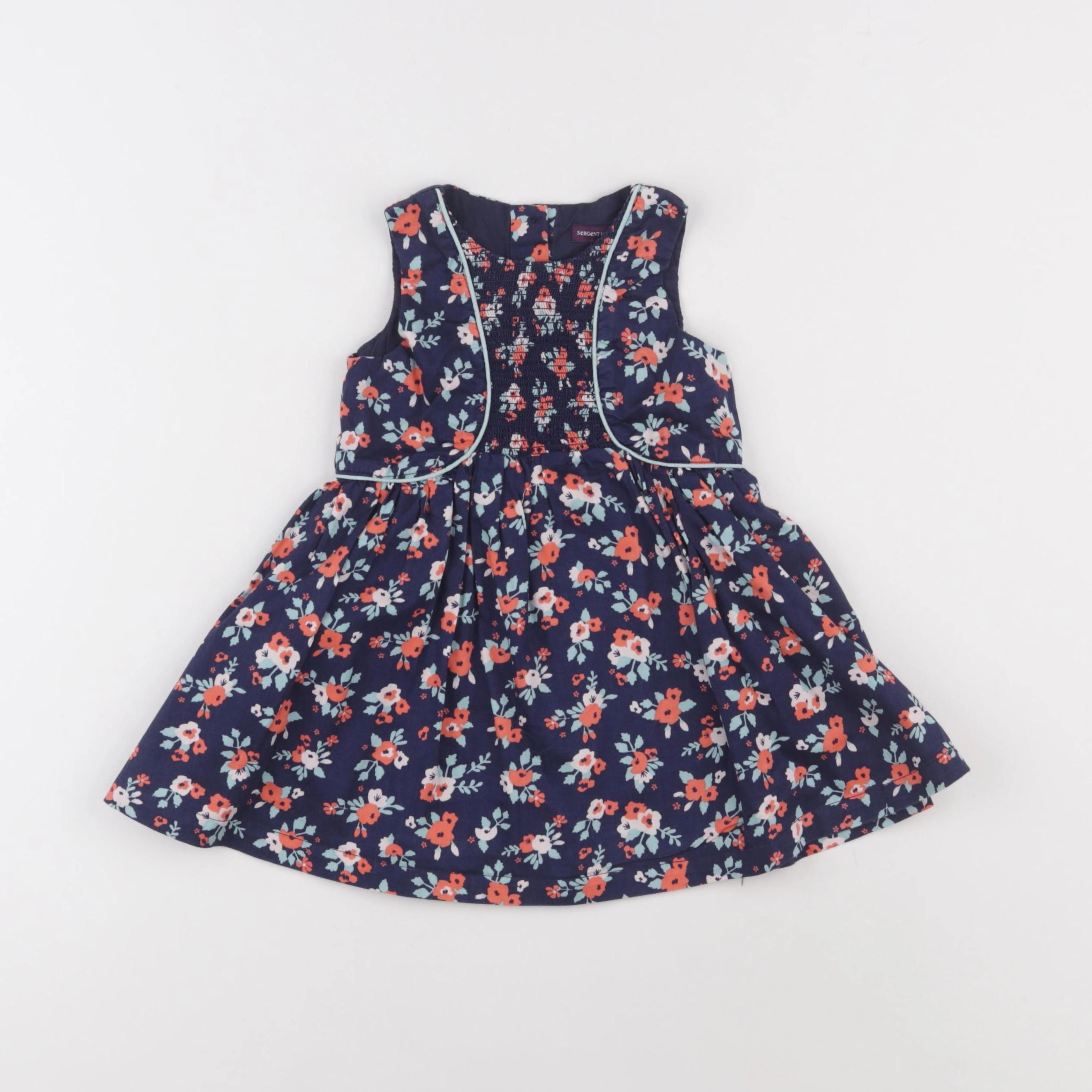 Sergent Major - robe bleu - 12 mois