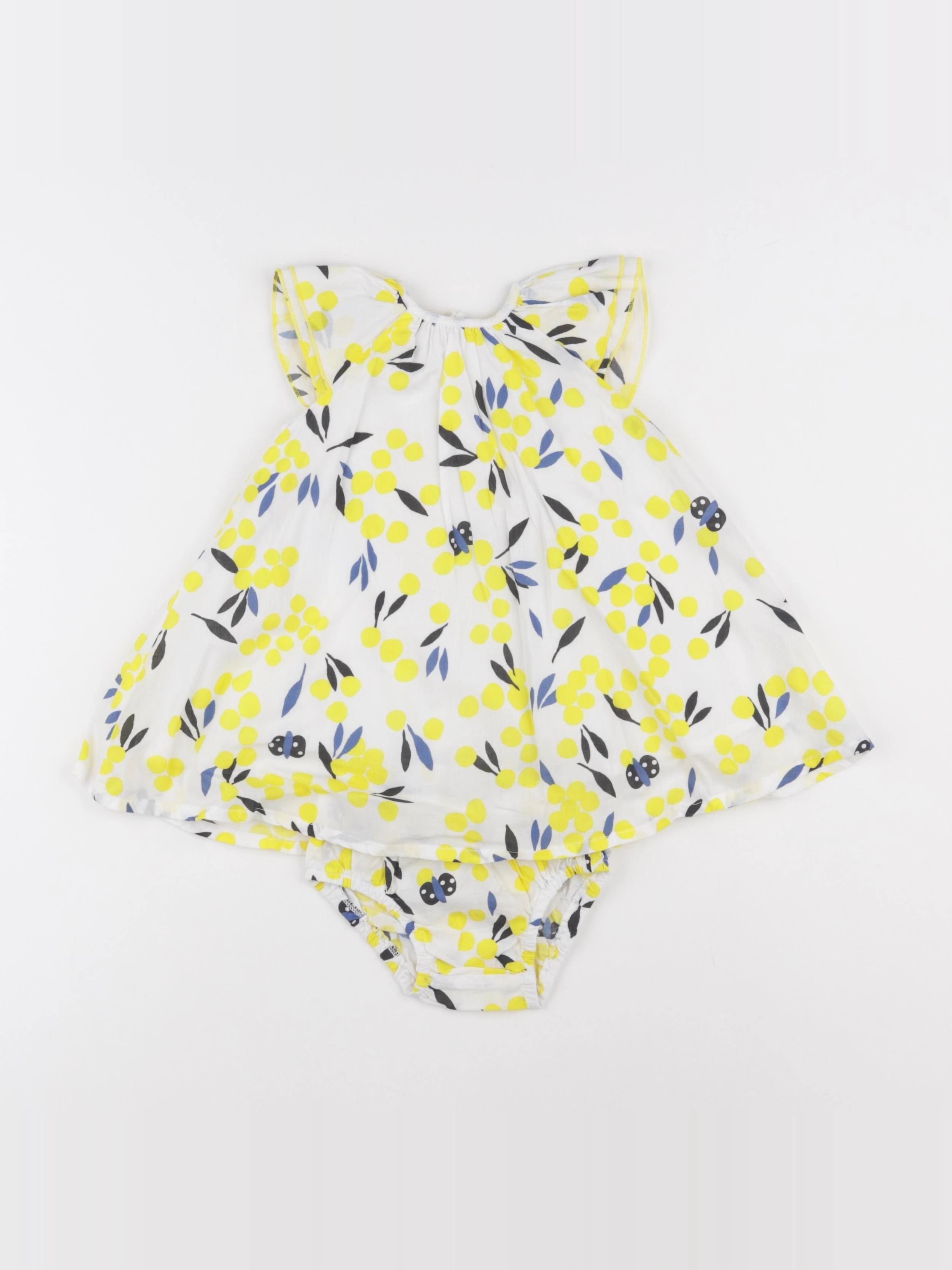 Catimini - robe blanc - 12 mois