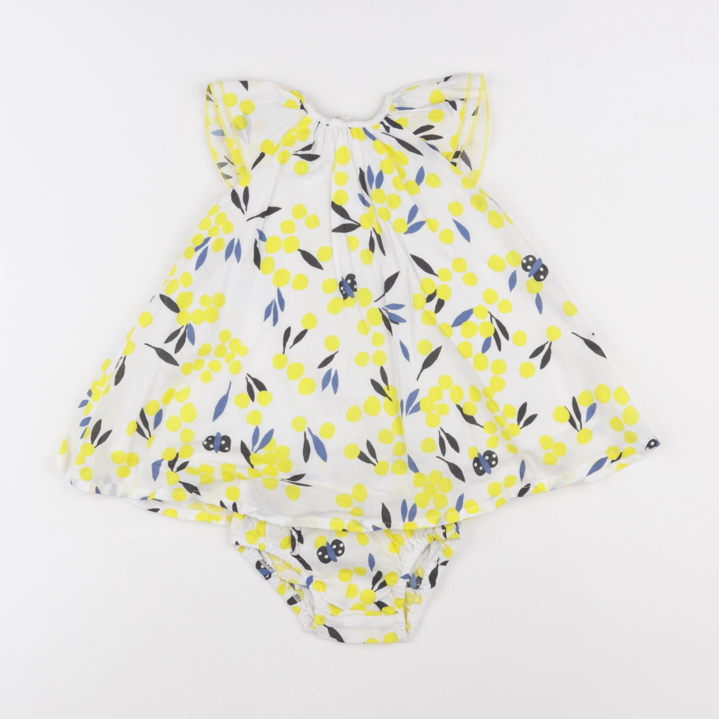 Catimini - robe blanc - 12 mois