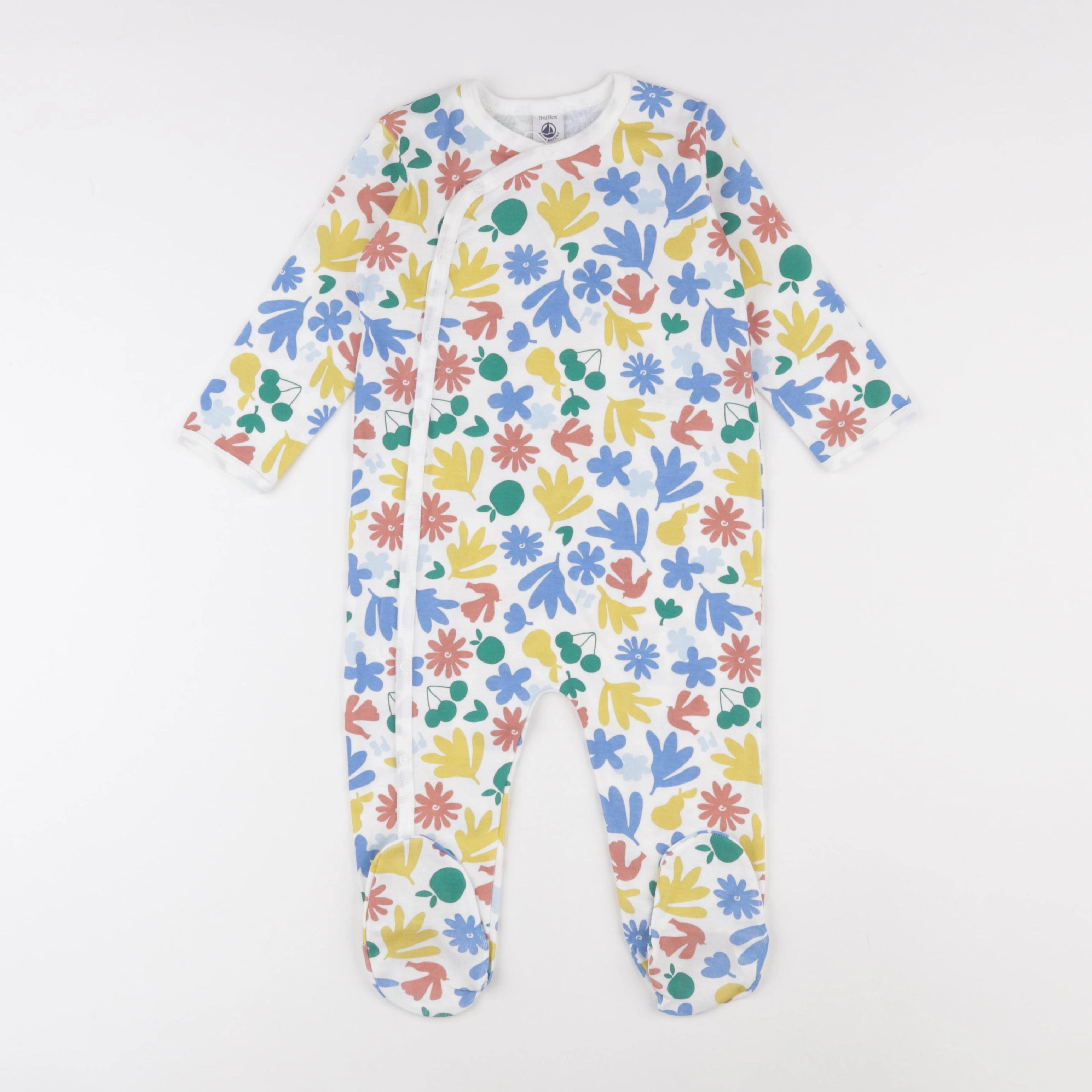 Petit Bateau - pyjama coton multicolore - 12 mois