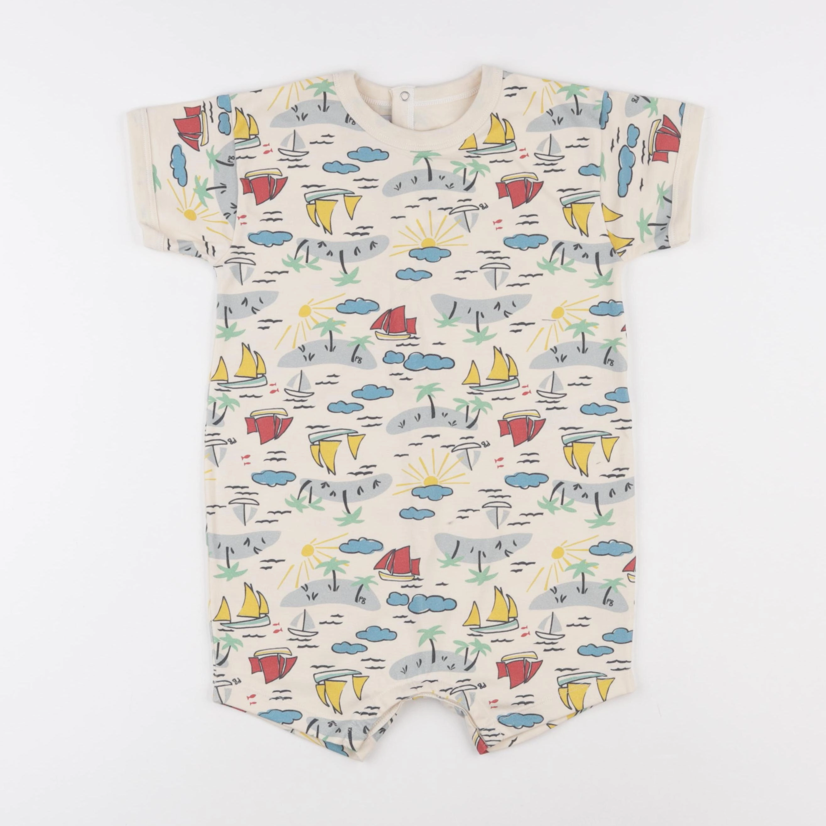Petit Bateau - combinaison multicolore - 12 mois