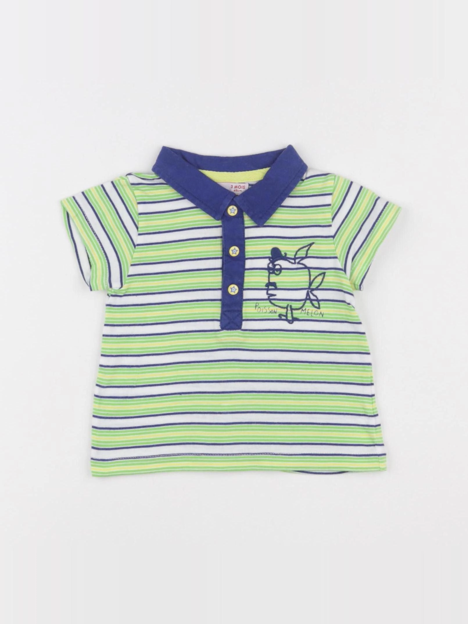 DPAM - polo multicolore - 3 mois