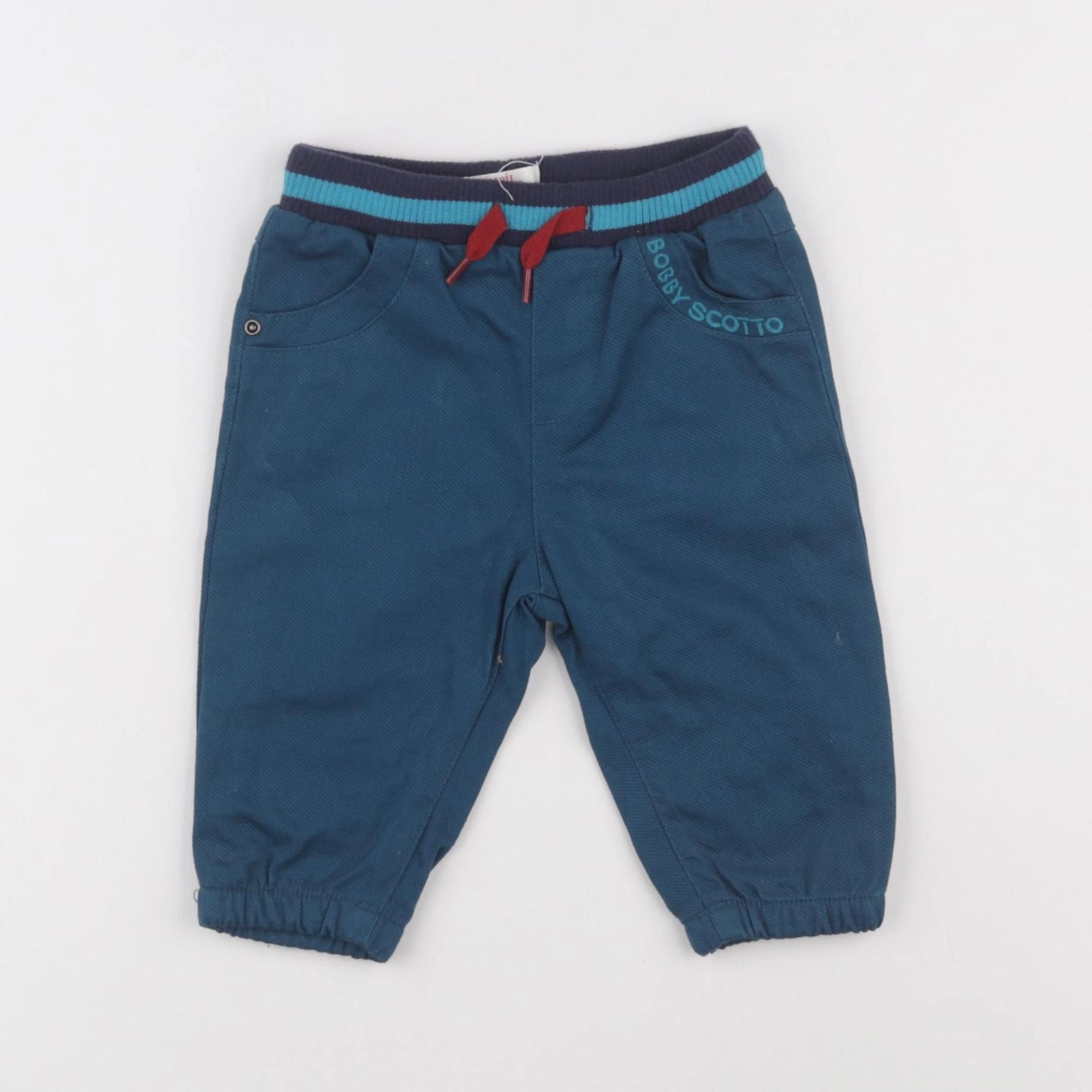 DPAM - pantalon doublé bleu - 6 mois