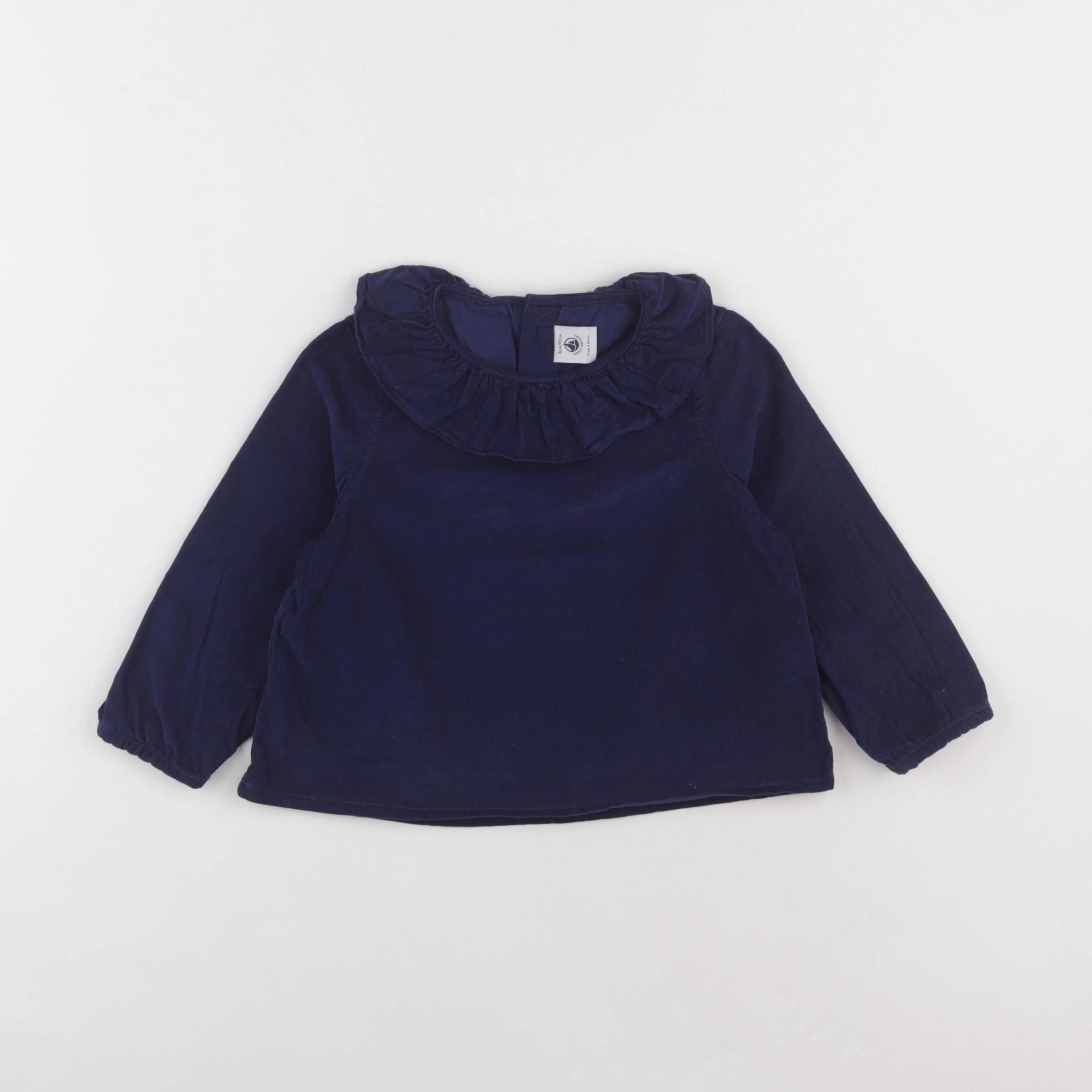 Petit Bateau - blouse bleu - 36 mois