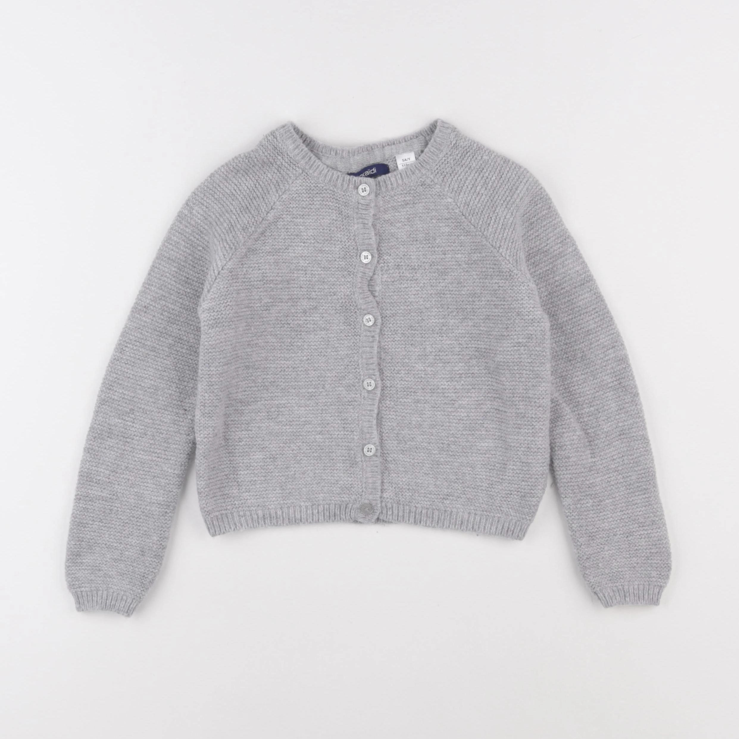 Okaidi - gilet gris - 5 ans
