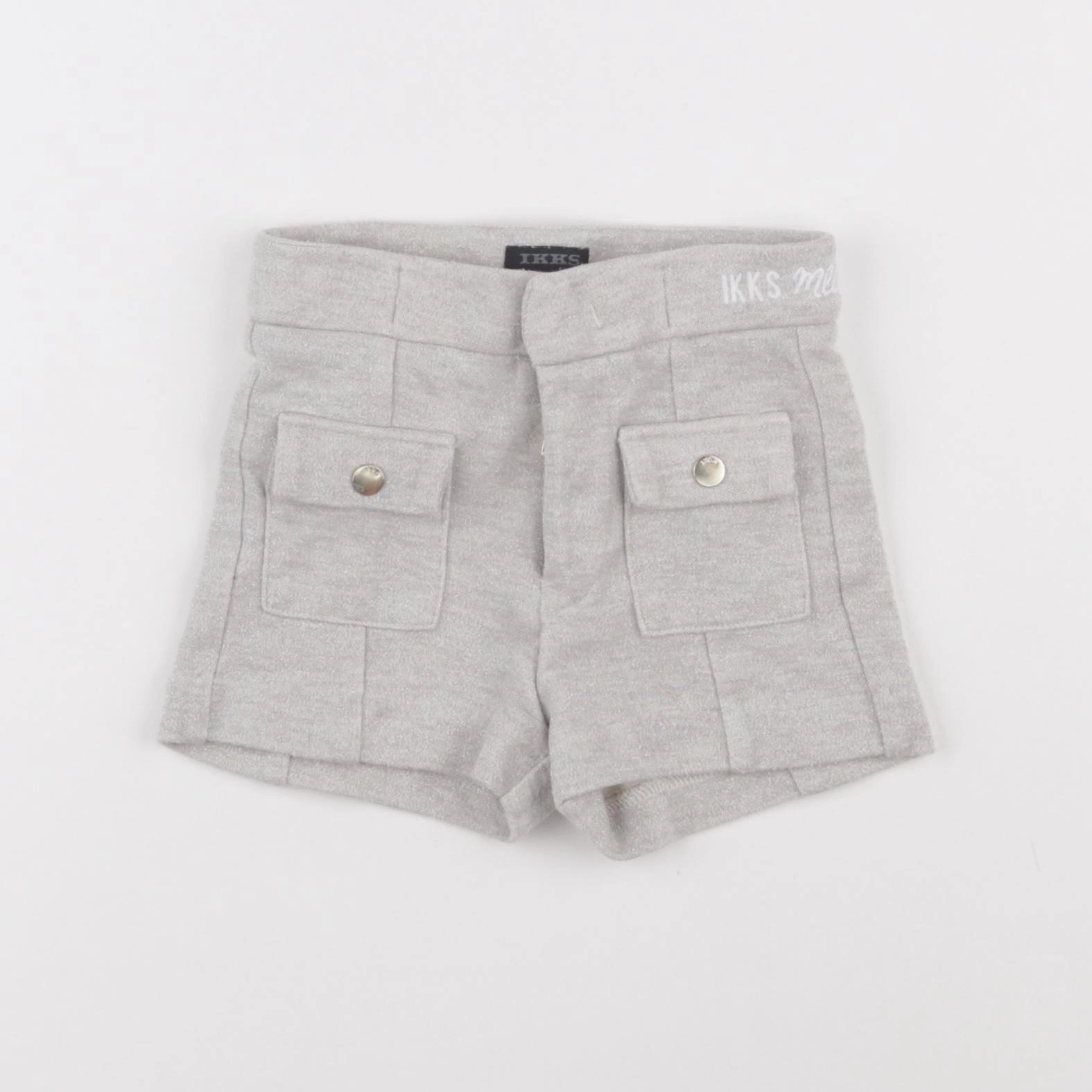 IKKS - short gris, argent - 3 ans