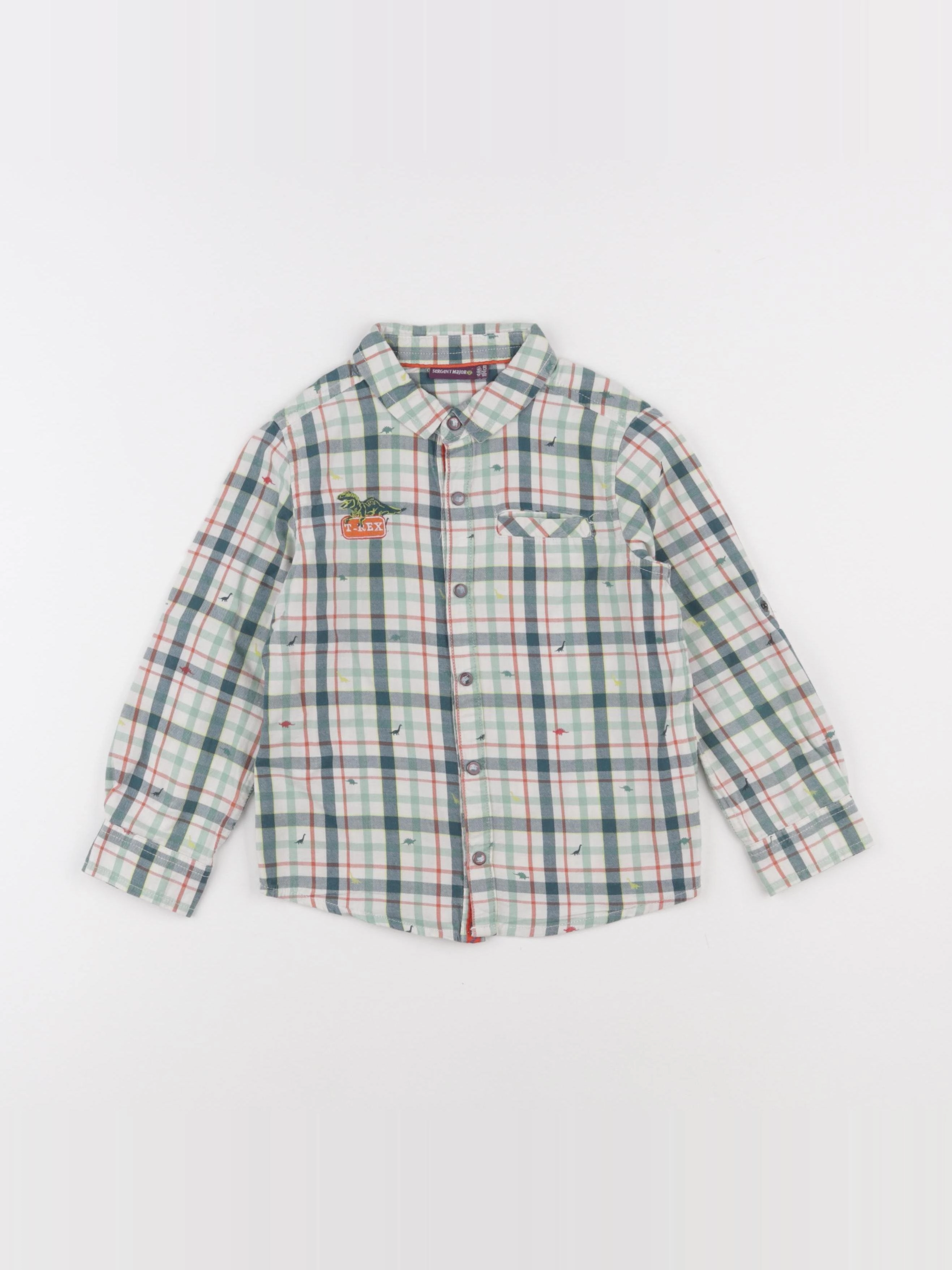Sergent Major - chemise multicolore - 4 ans