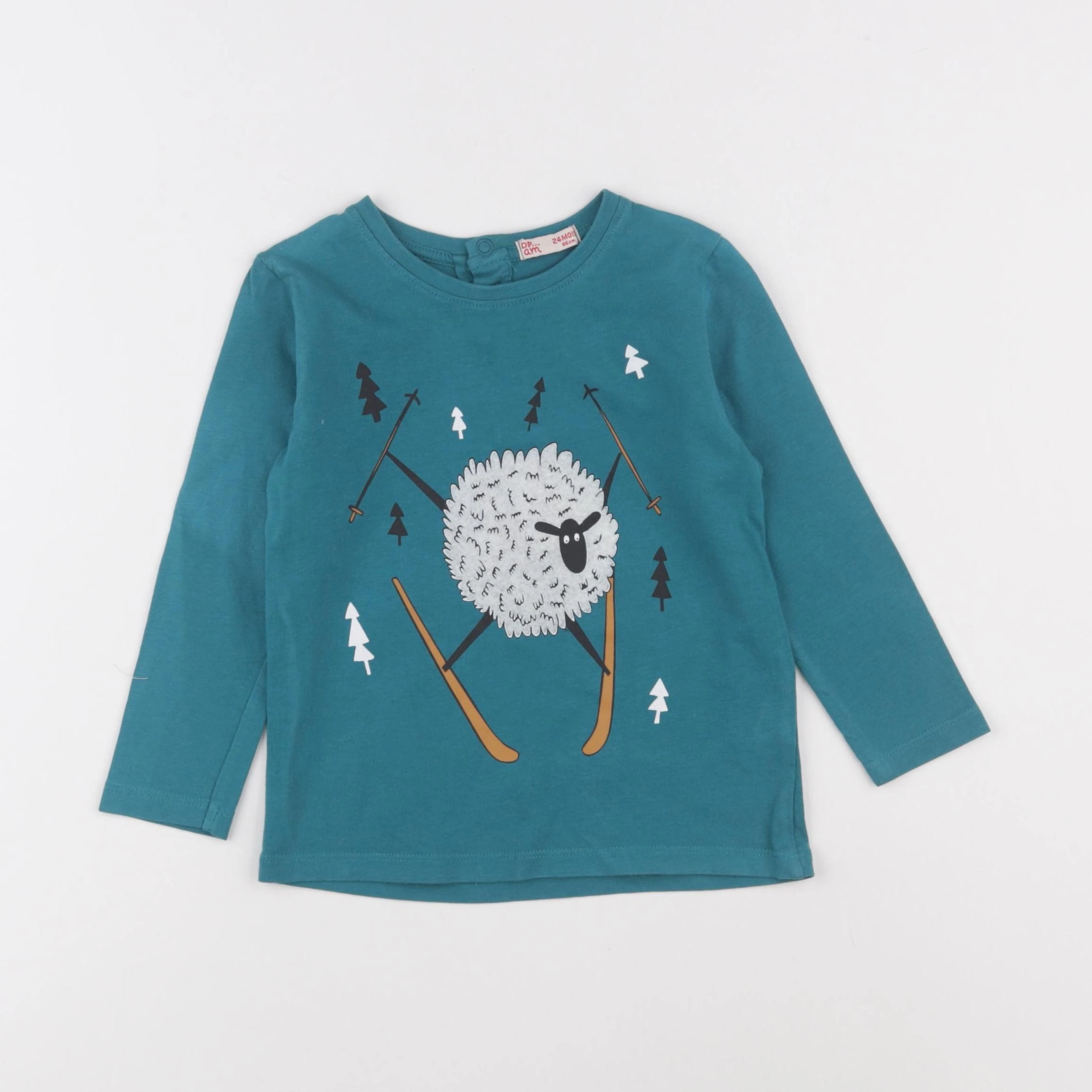 DPAM - tee-shirt bleu - 24 mois