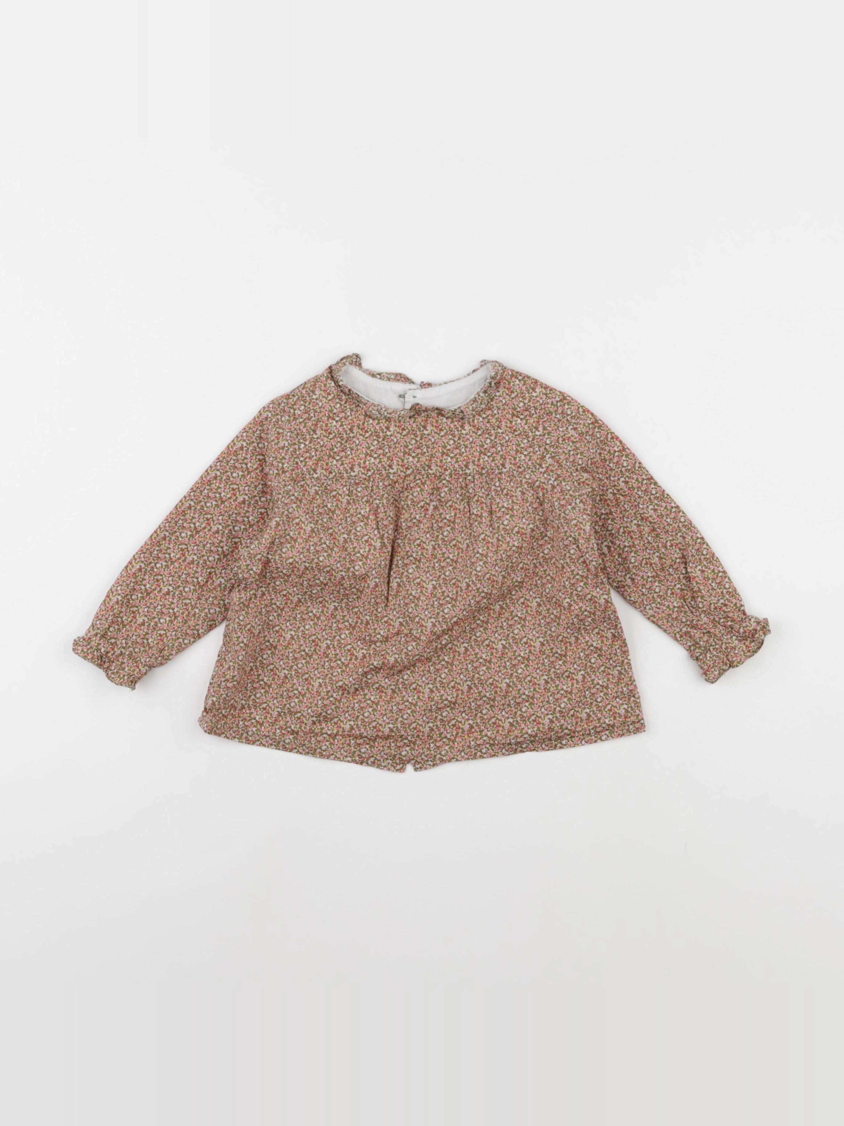 Bonton - blouse marron - 18 mois