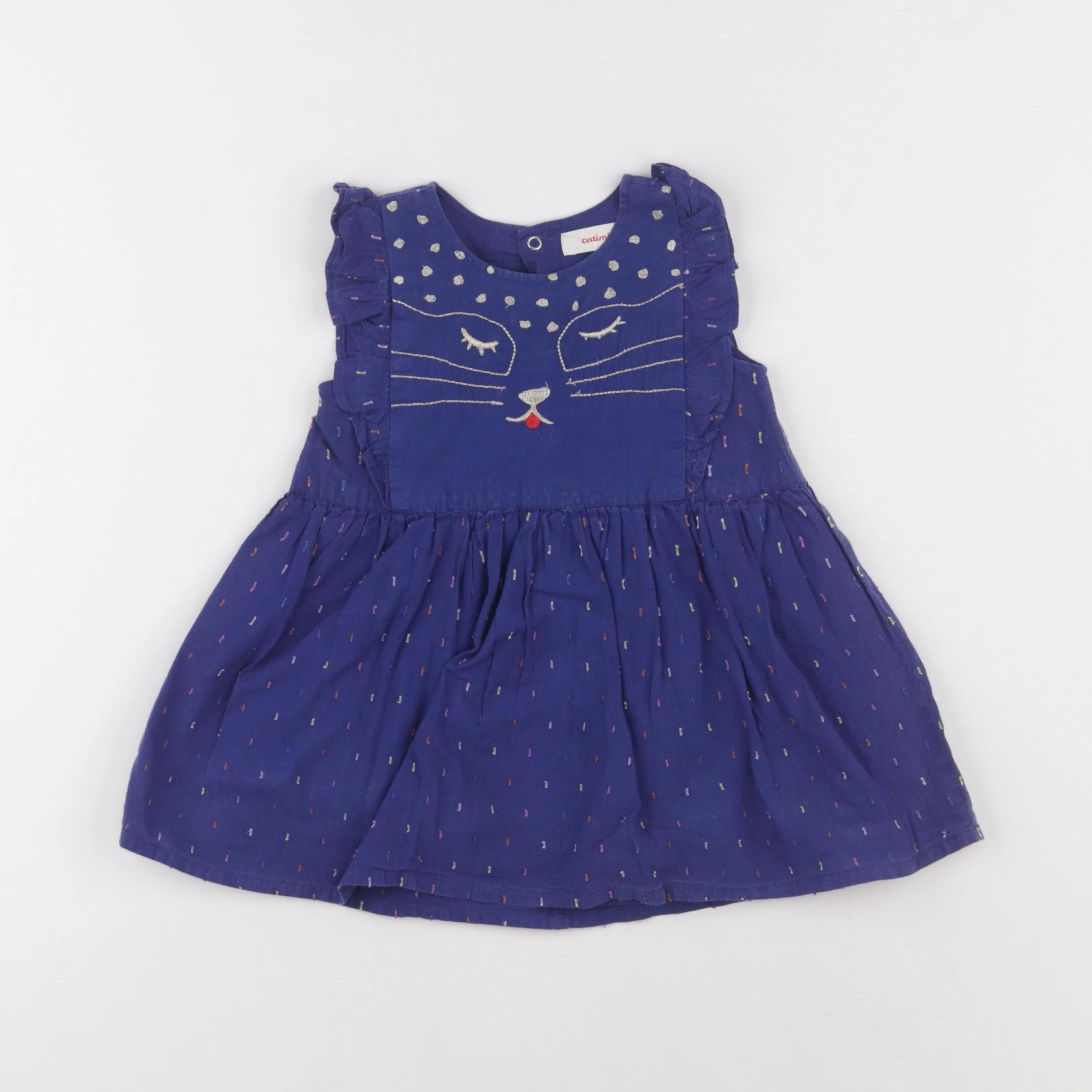 Catimini - robe bleu - 12 mois