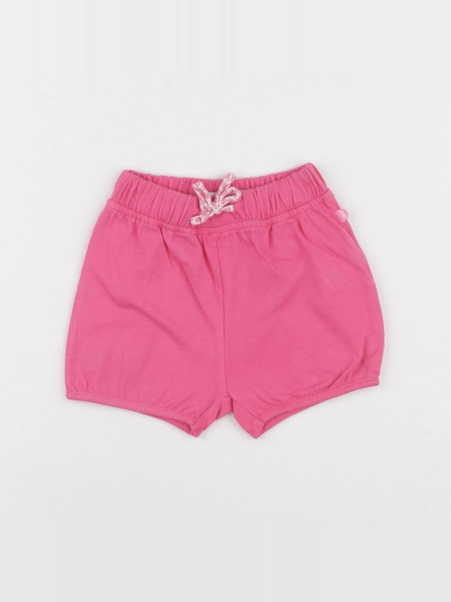 Obaïbi - short rose - 6 mois