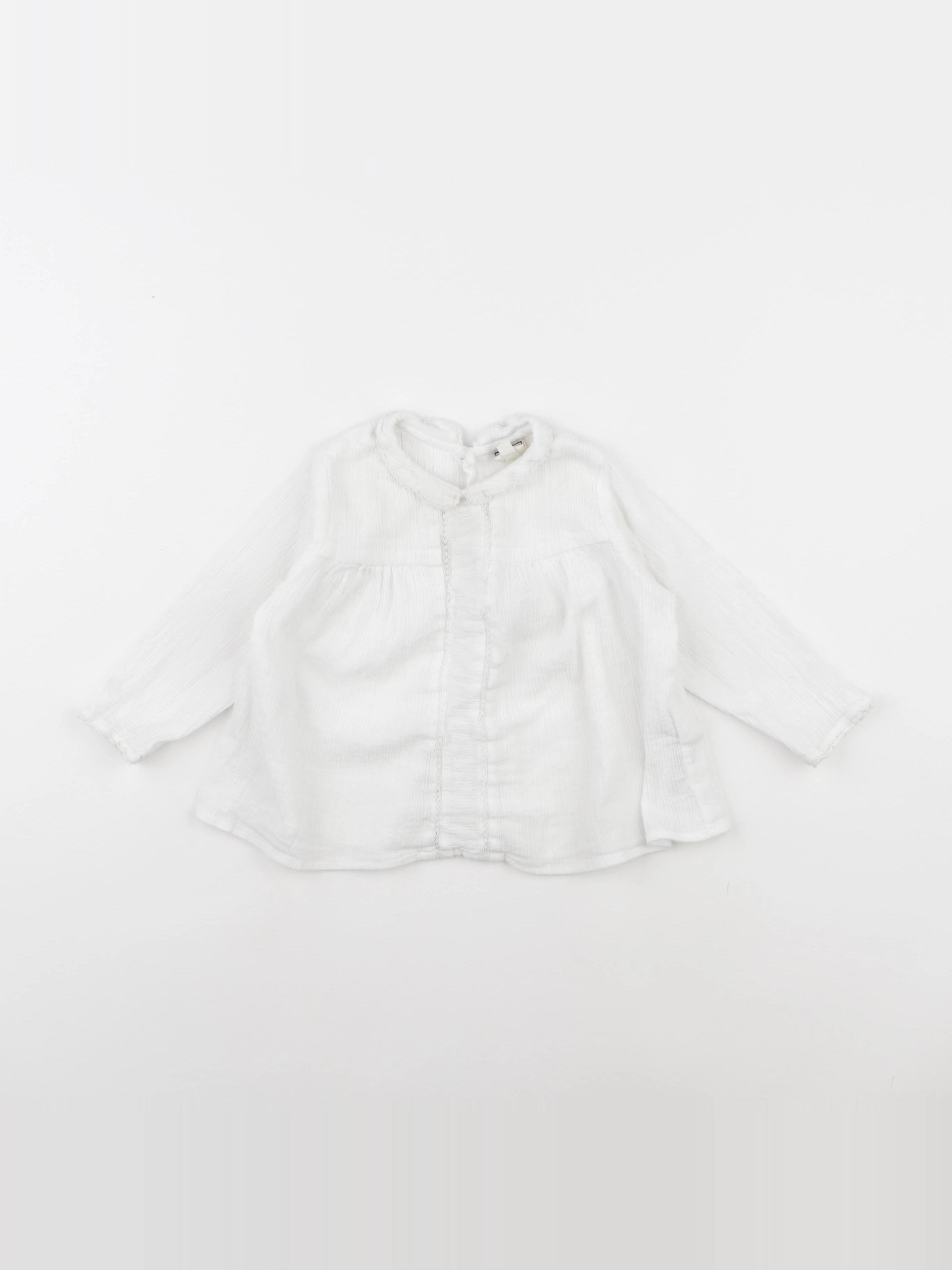 Bonton - blouse blanc - 18 mois