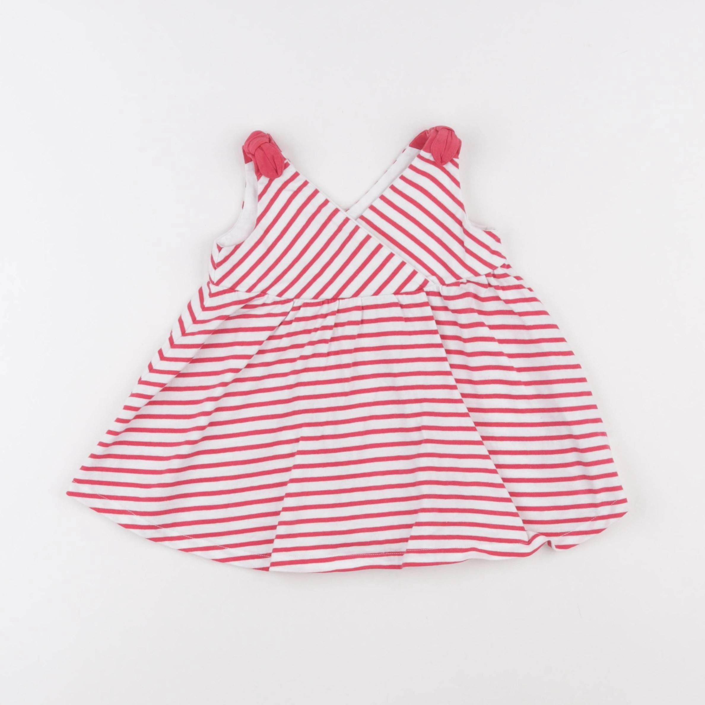 Obaïbi - robe blanc, rouge - 6 mois