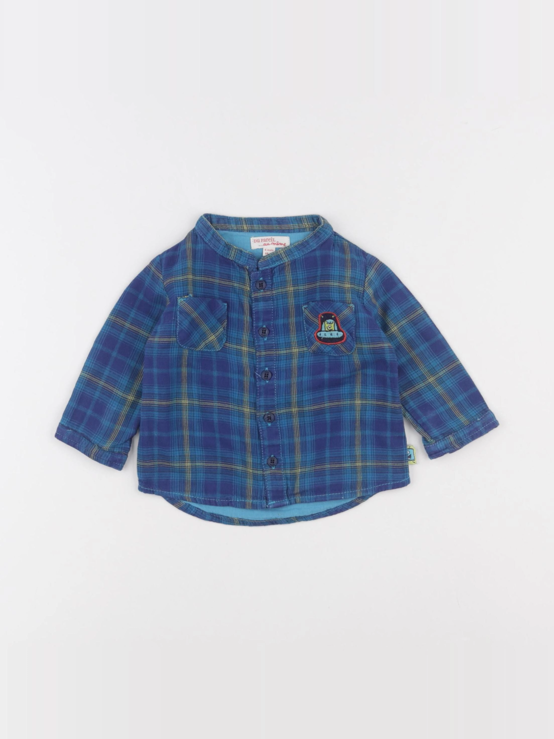 DPAM - chemise bleu - 6 mois