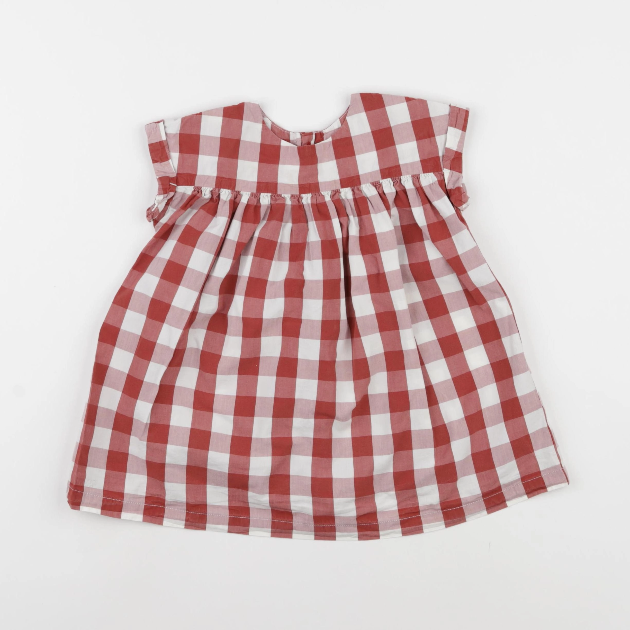 Petit Bateau - robe marron - 18 mois