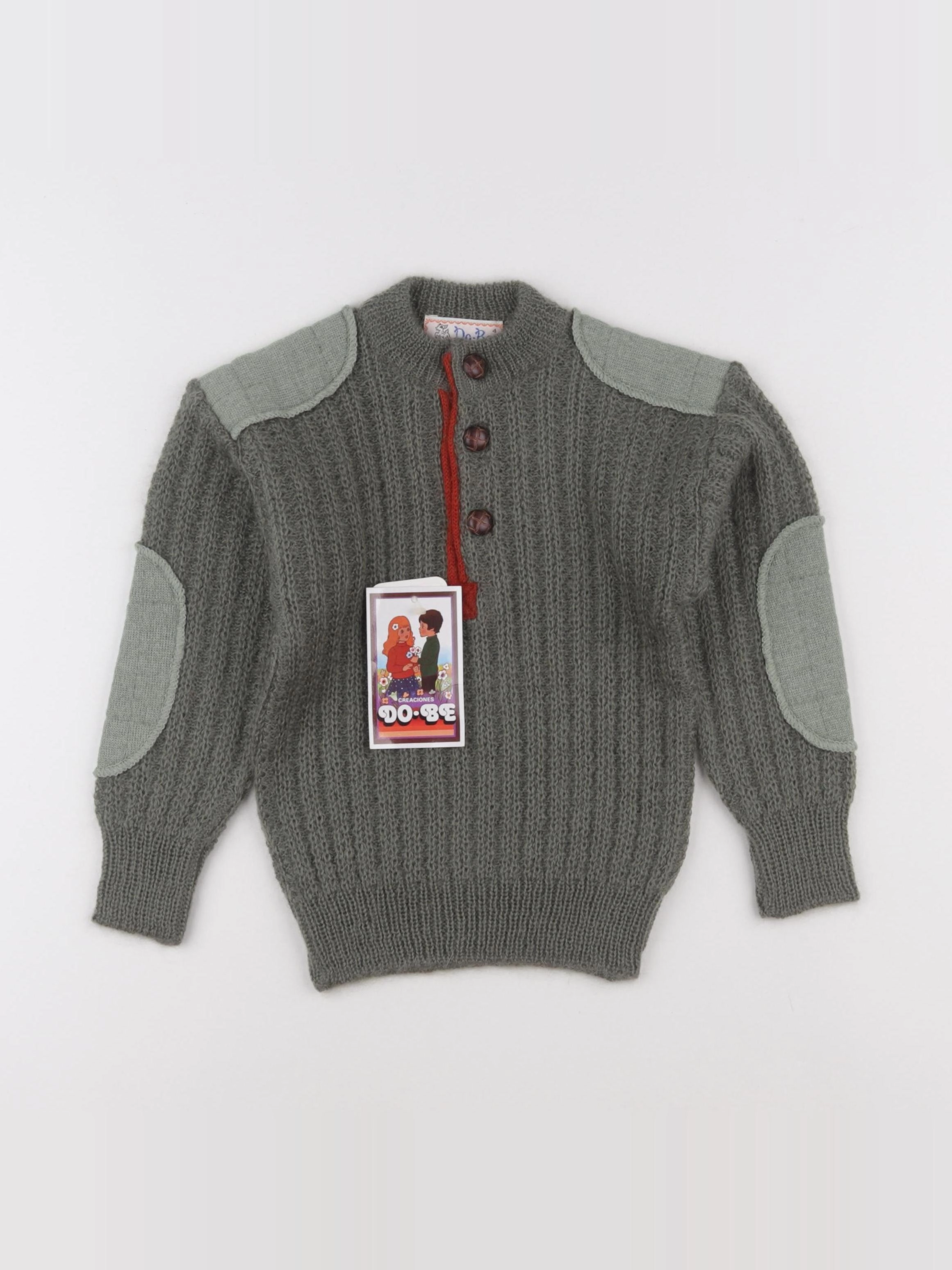 Vintage - pull vert - 4 ans