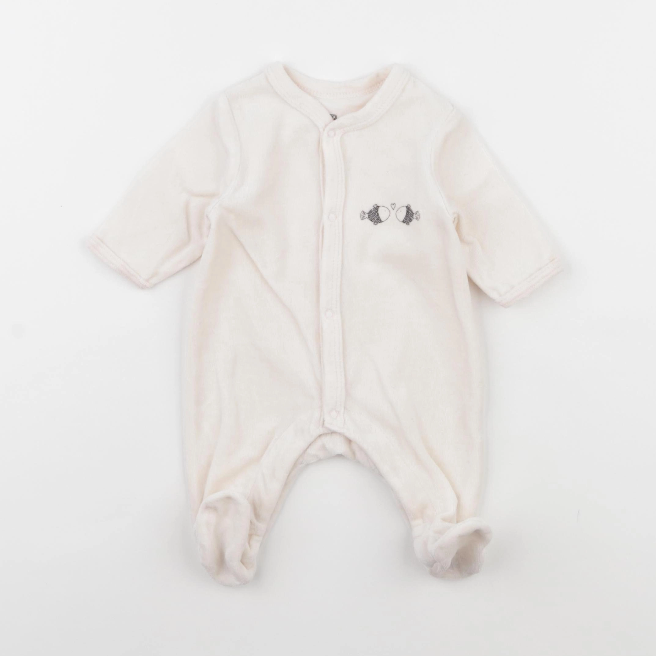 La Redoute - pyjama velours rose - 1 mois