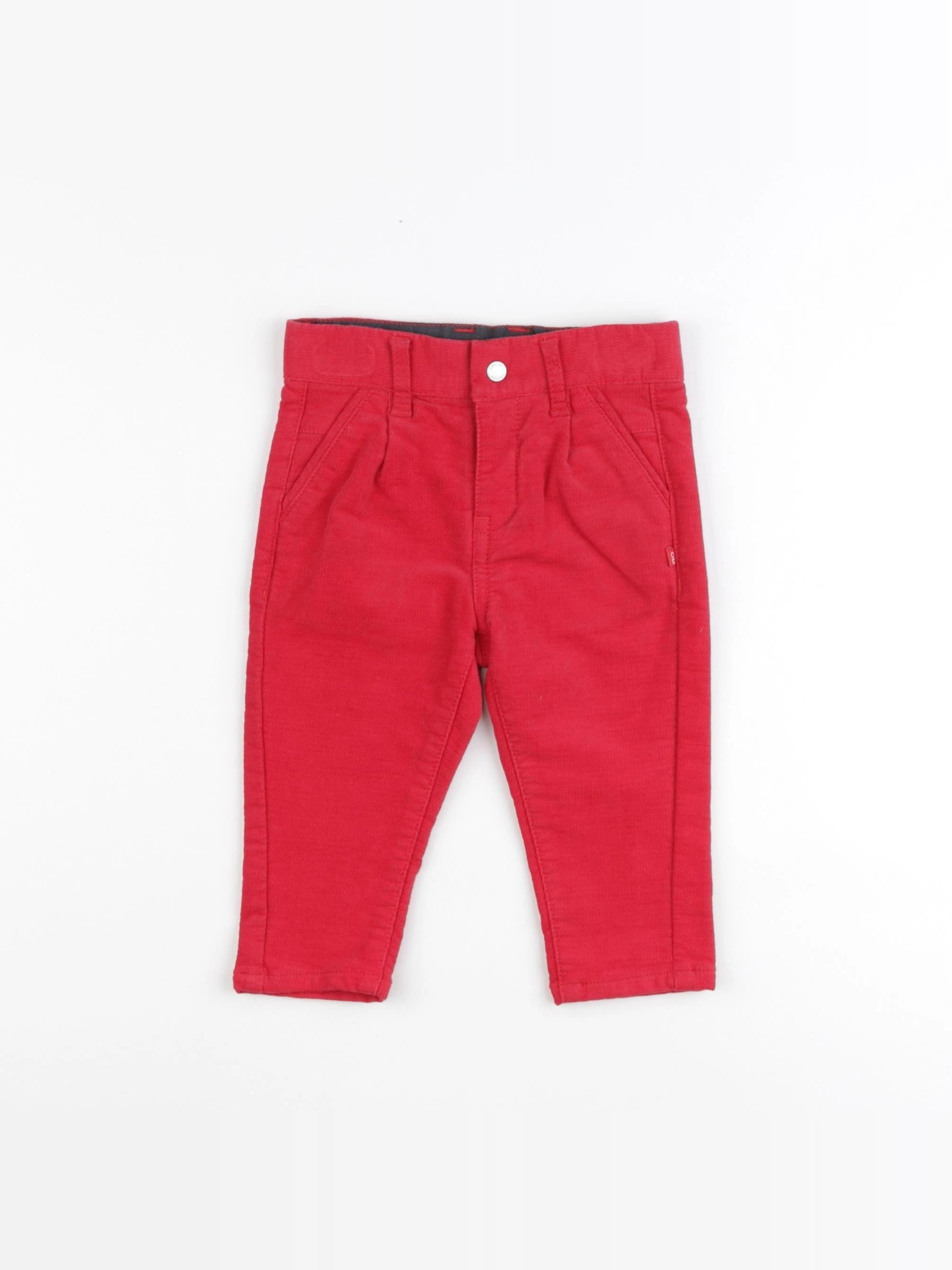 Obaïbi - pantalon rouge - 6 mois