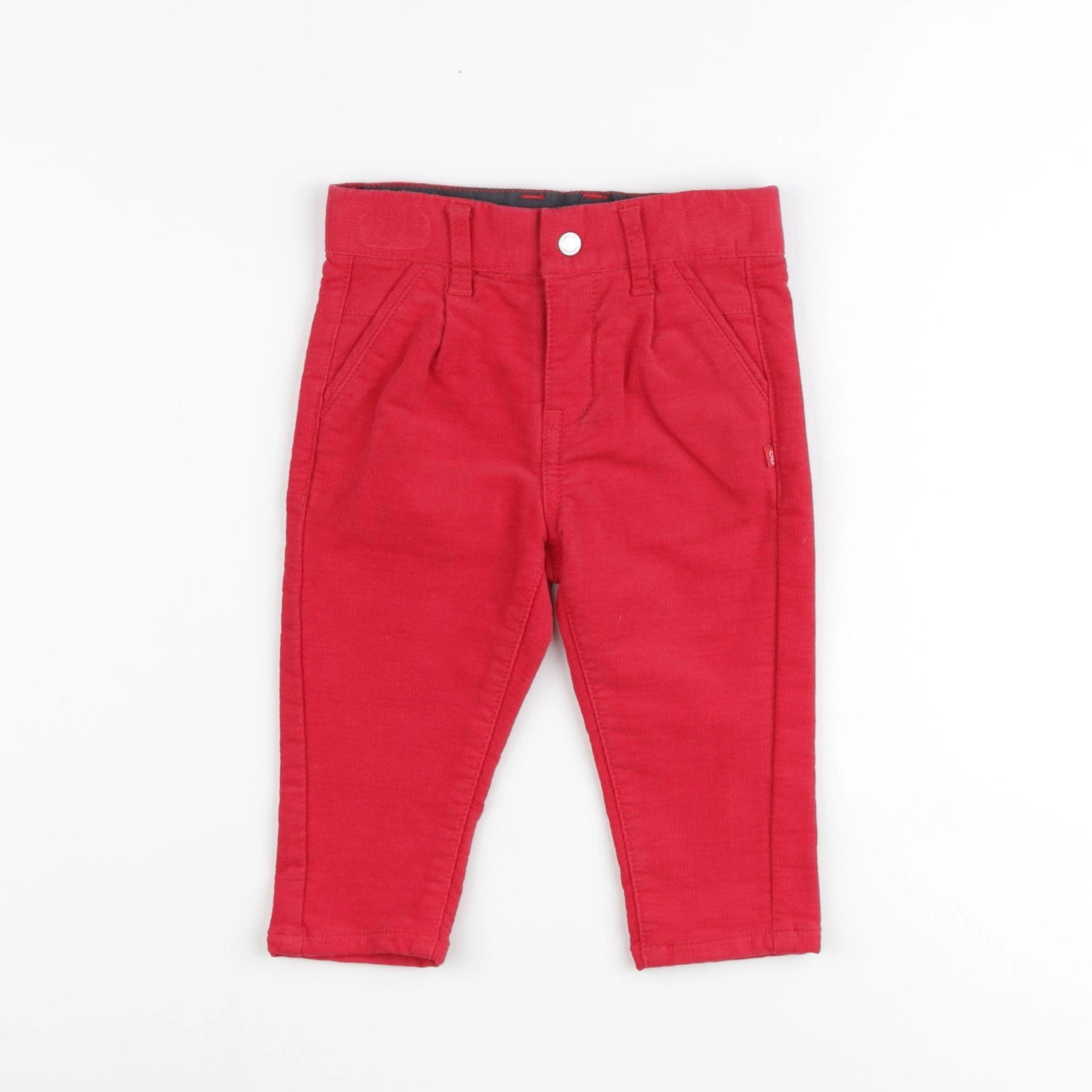 Obaïbi - pantalon rouge - 6 mois