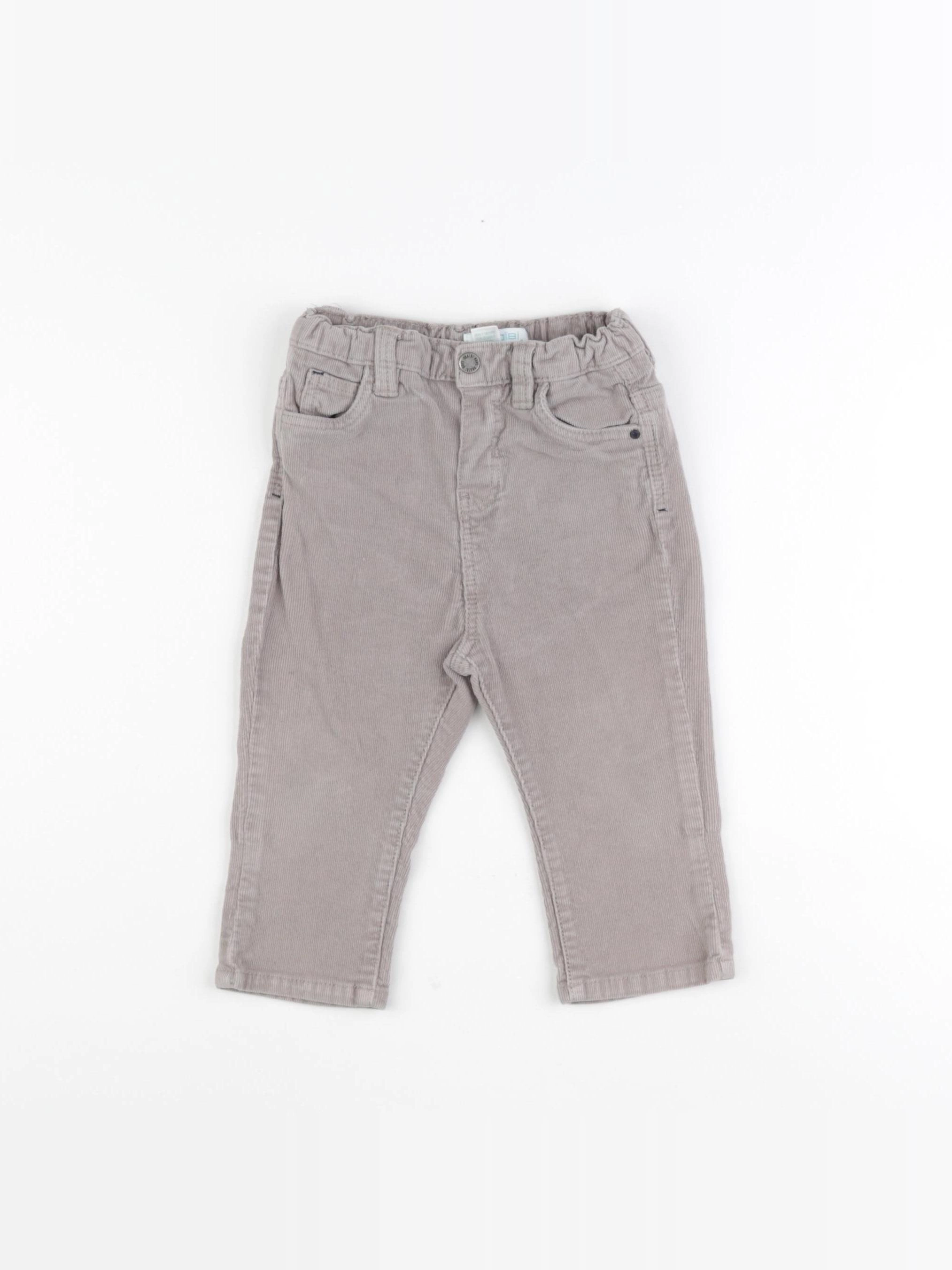 Obaïbi - pantalon gris - 12 mois