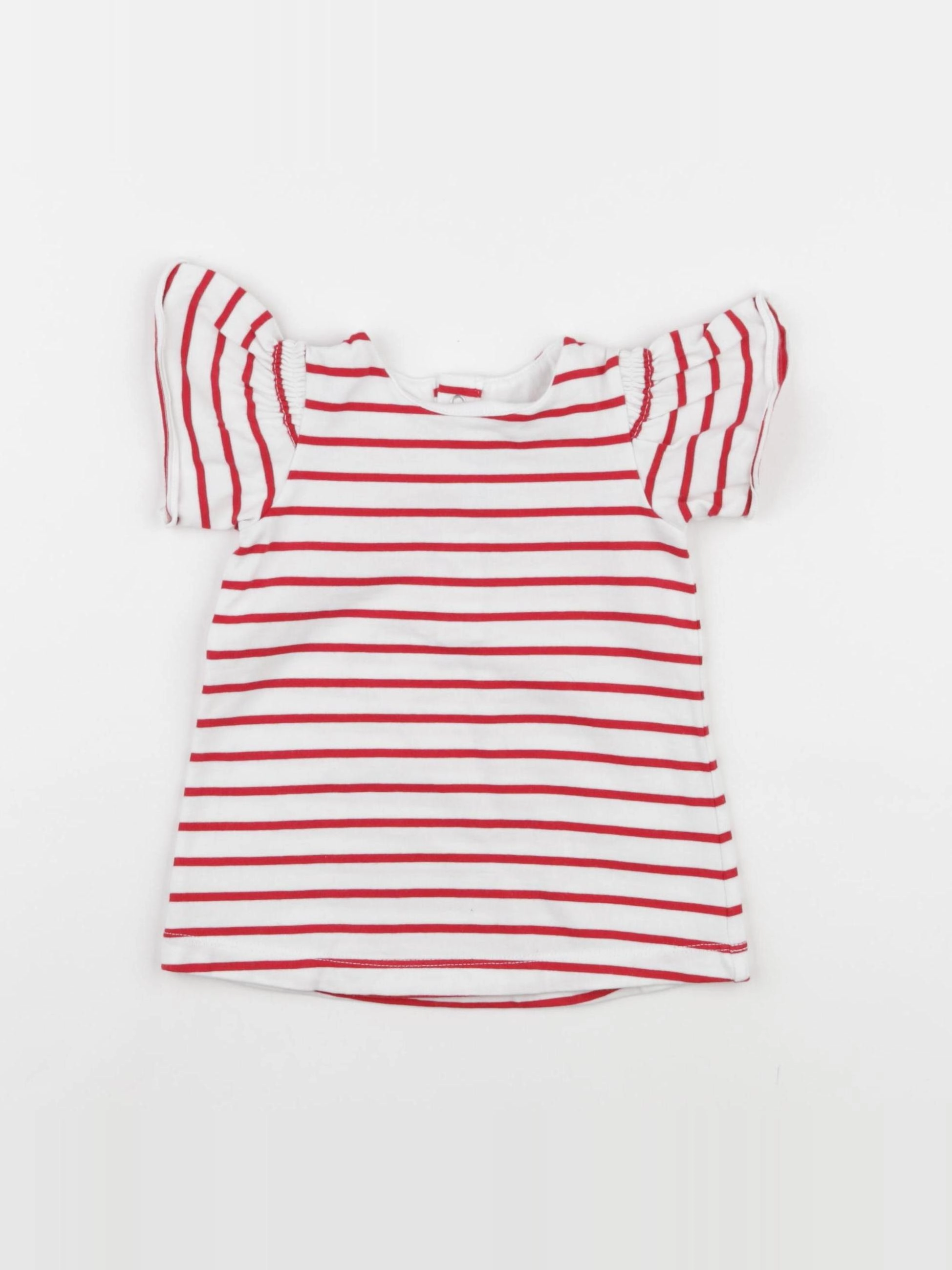 Jacadi - tee-shirt rouge - 6 mois