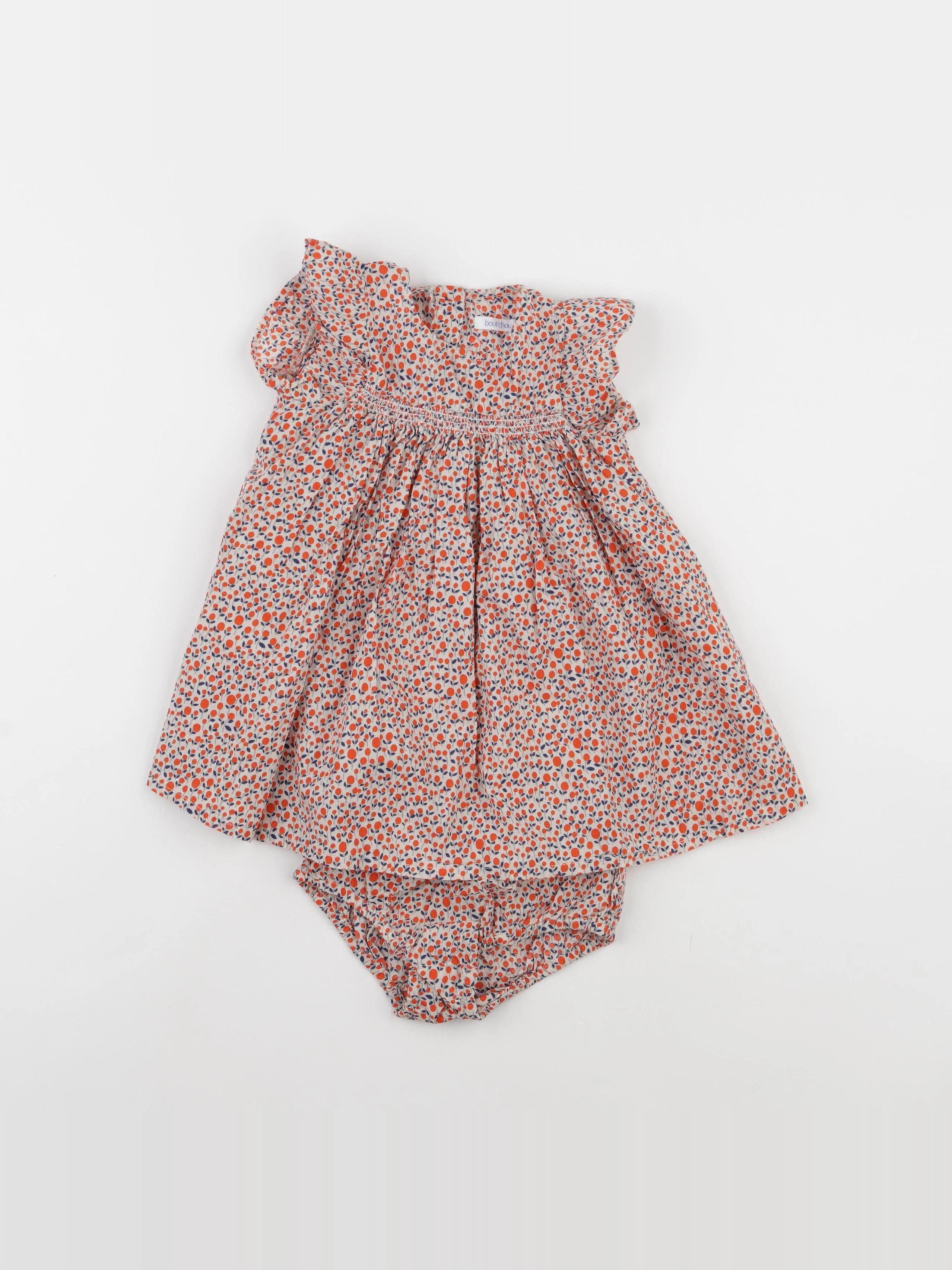 Boutchou - robe multicolore - 9 mois