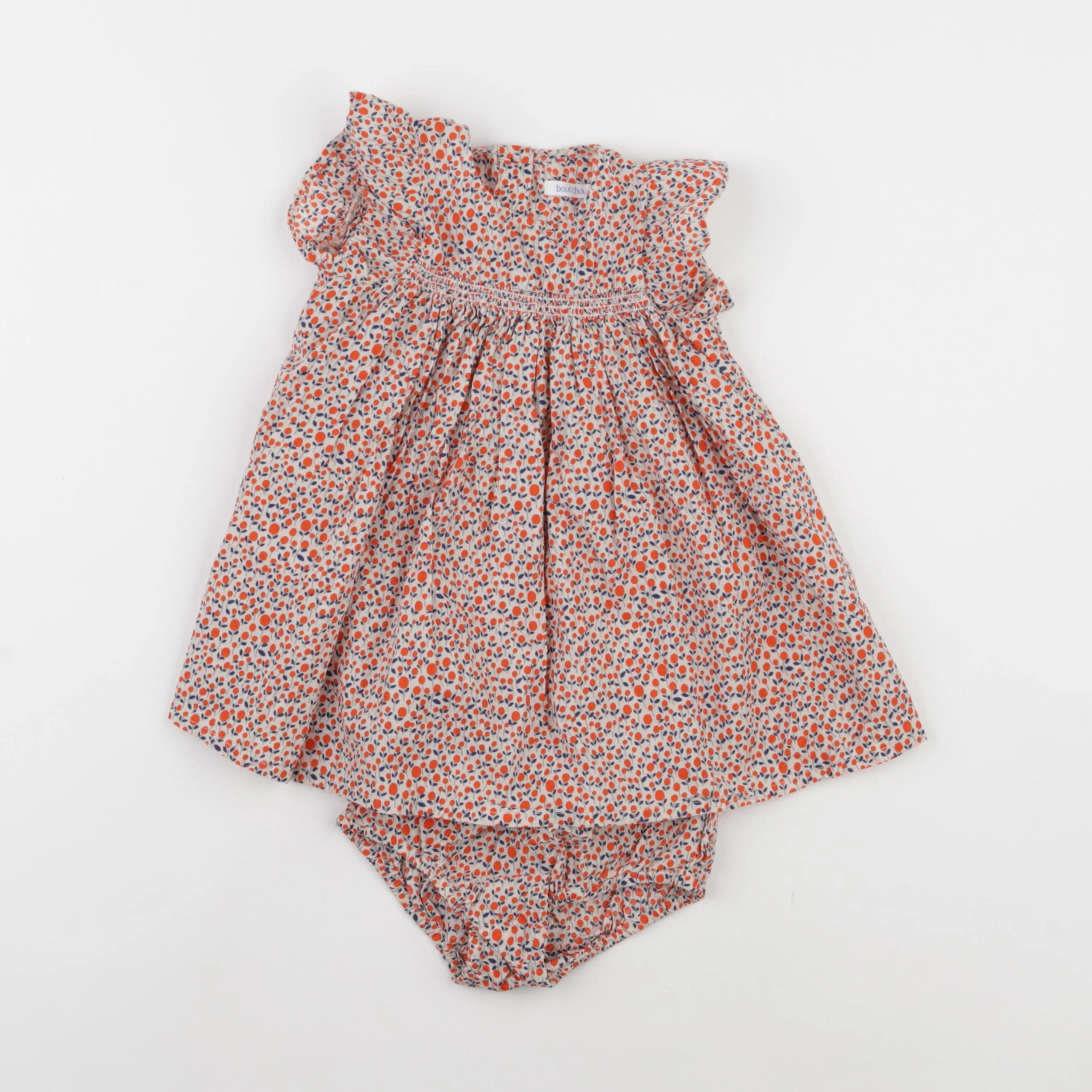 Boutchou - robe multicolore - 9 mois