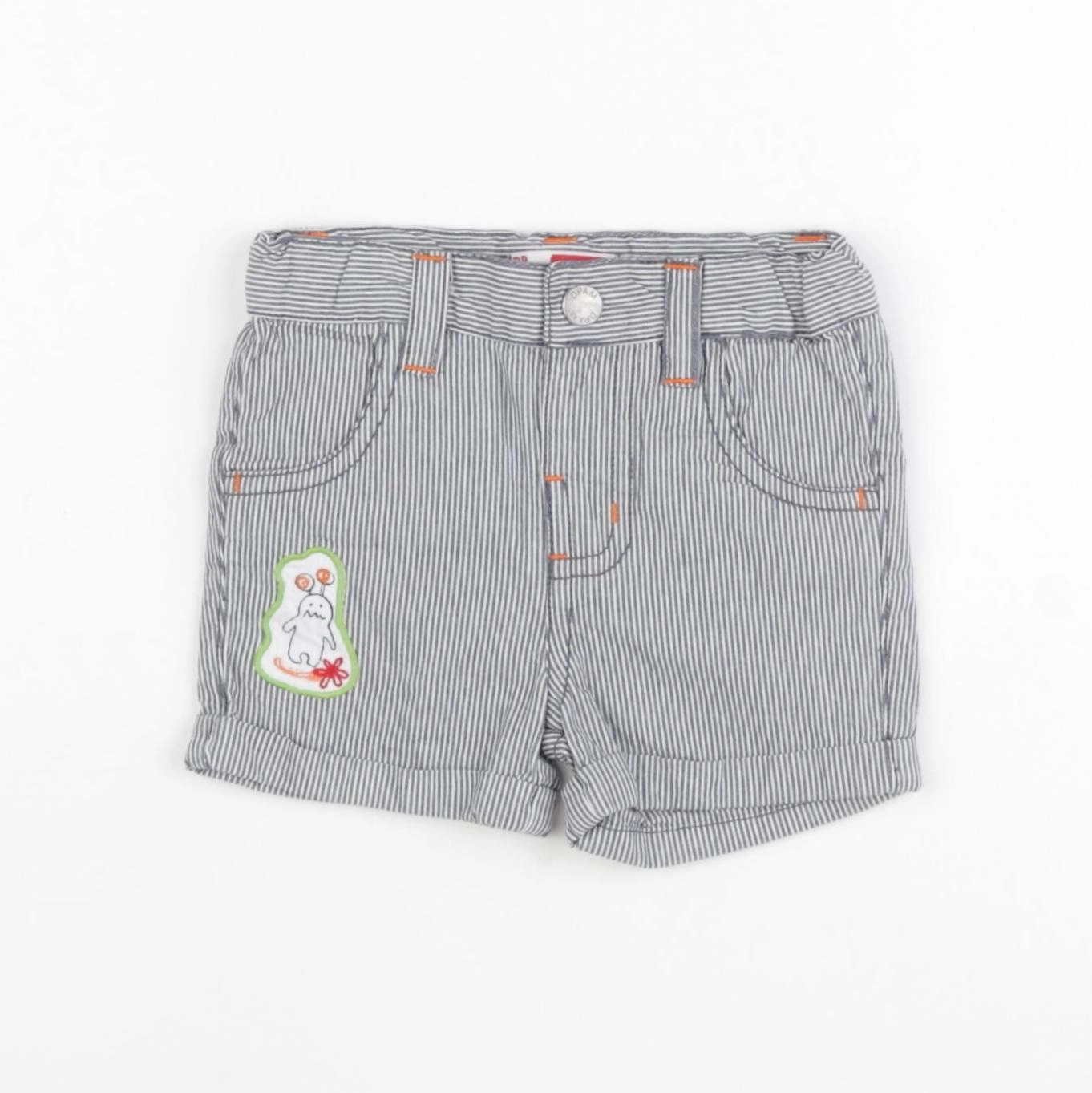 DPAM - short gris - 3 mois