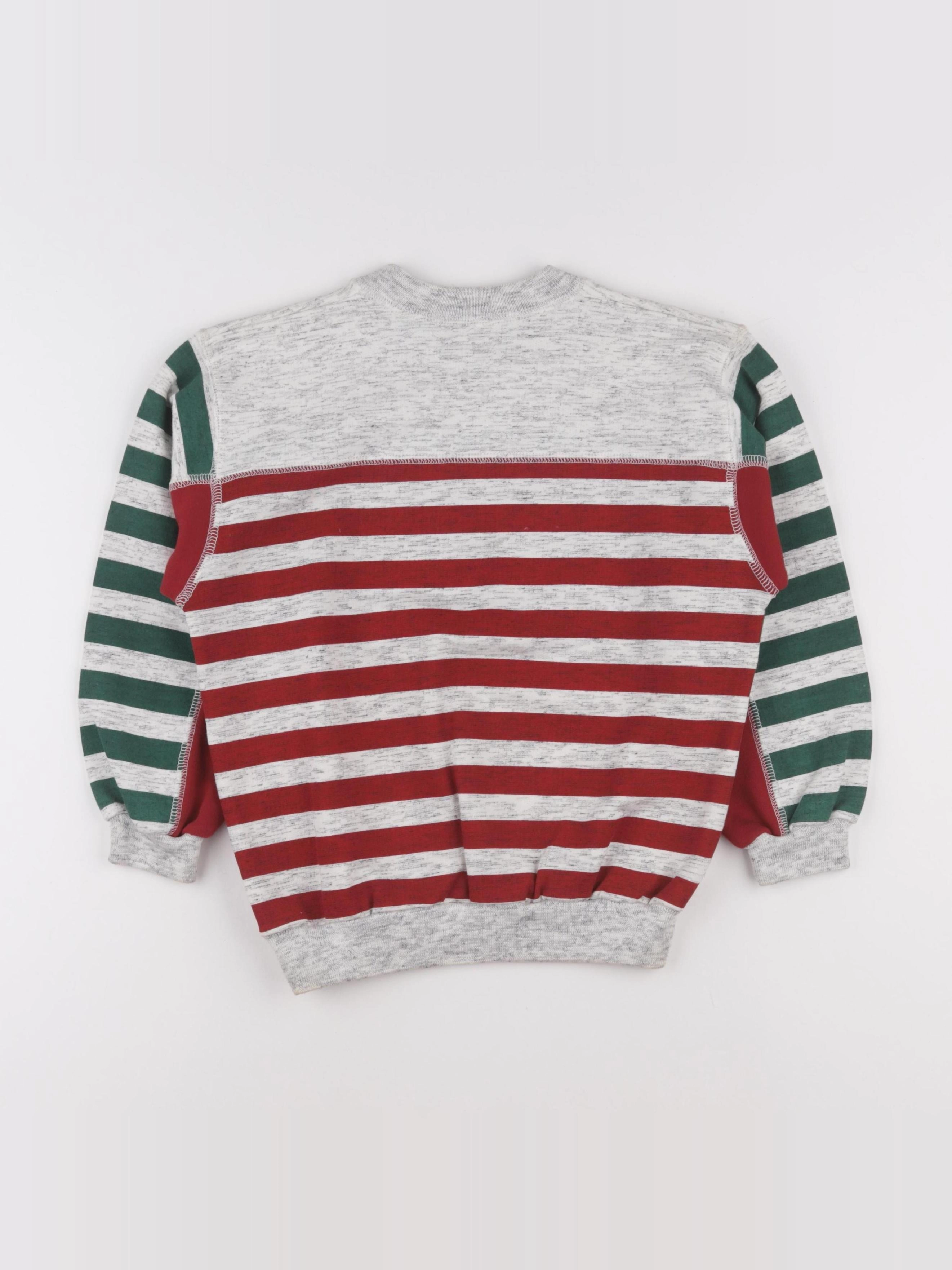 Vintage - sweat gris, vert, rouge - 6 ans