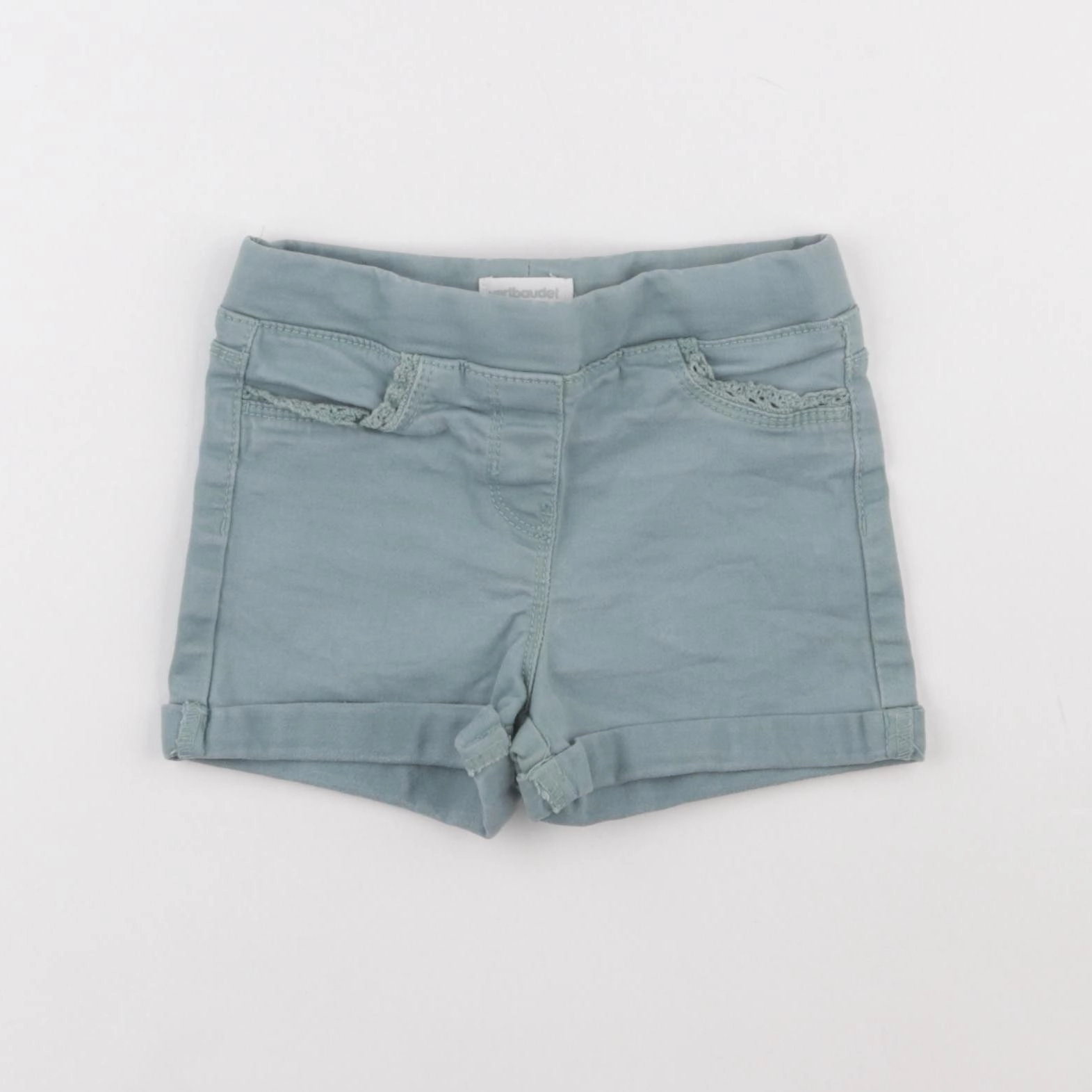Vertbaudet - short vert - 4 ans
