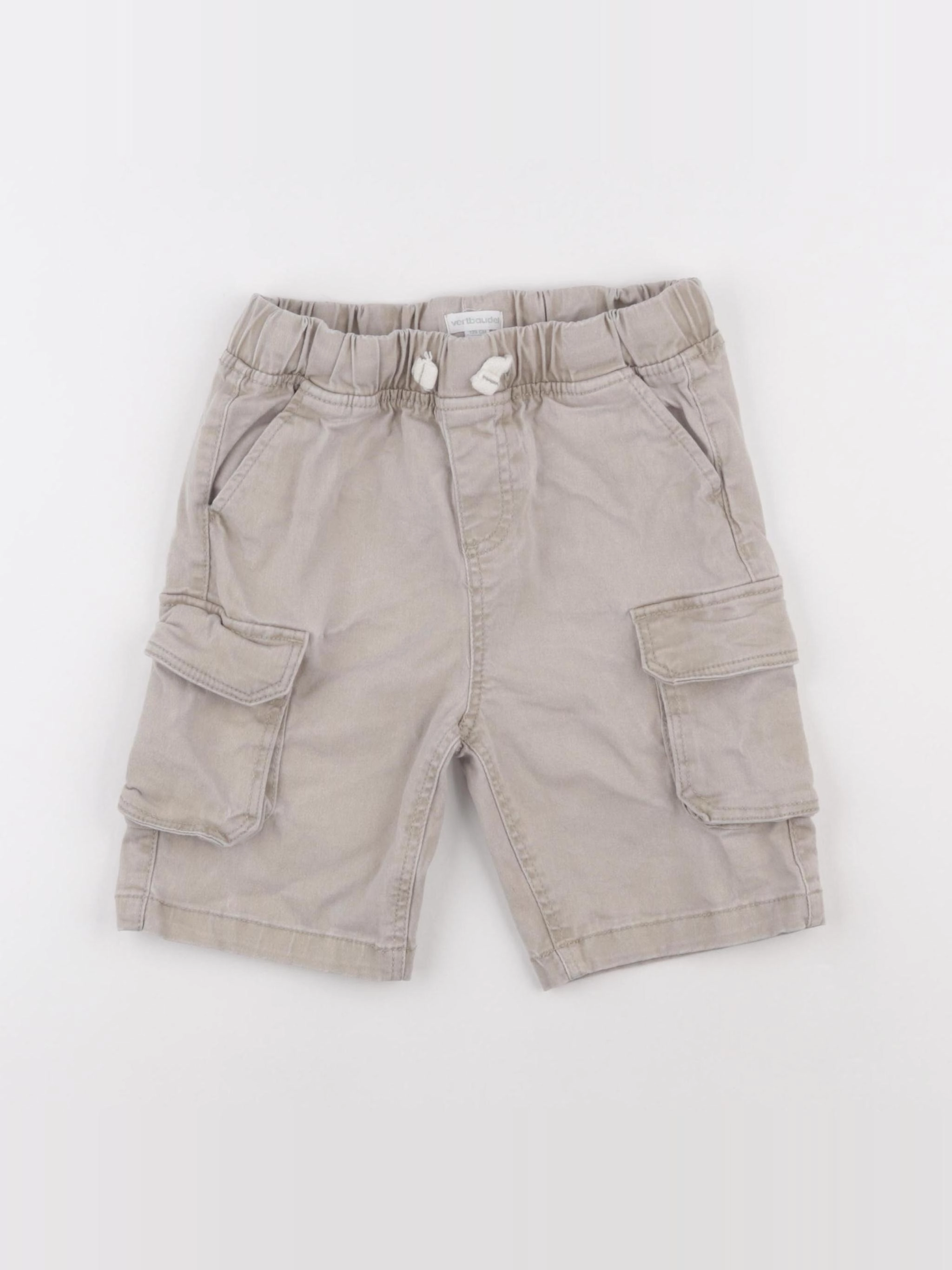 Vertbaudet - short beige - 8 ans