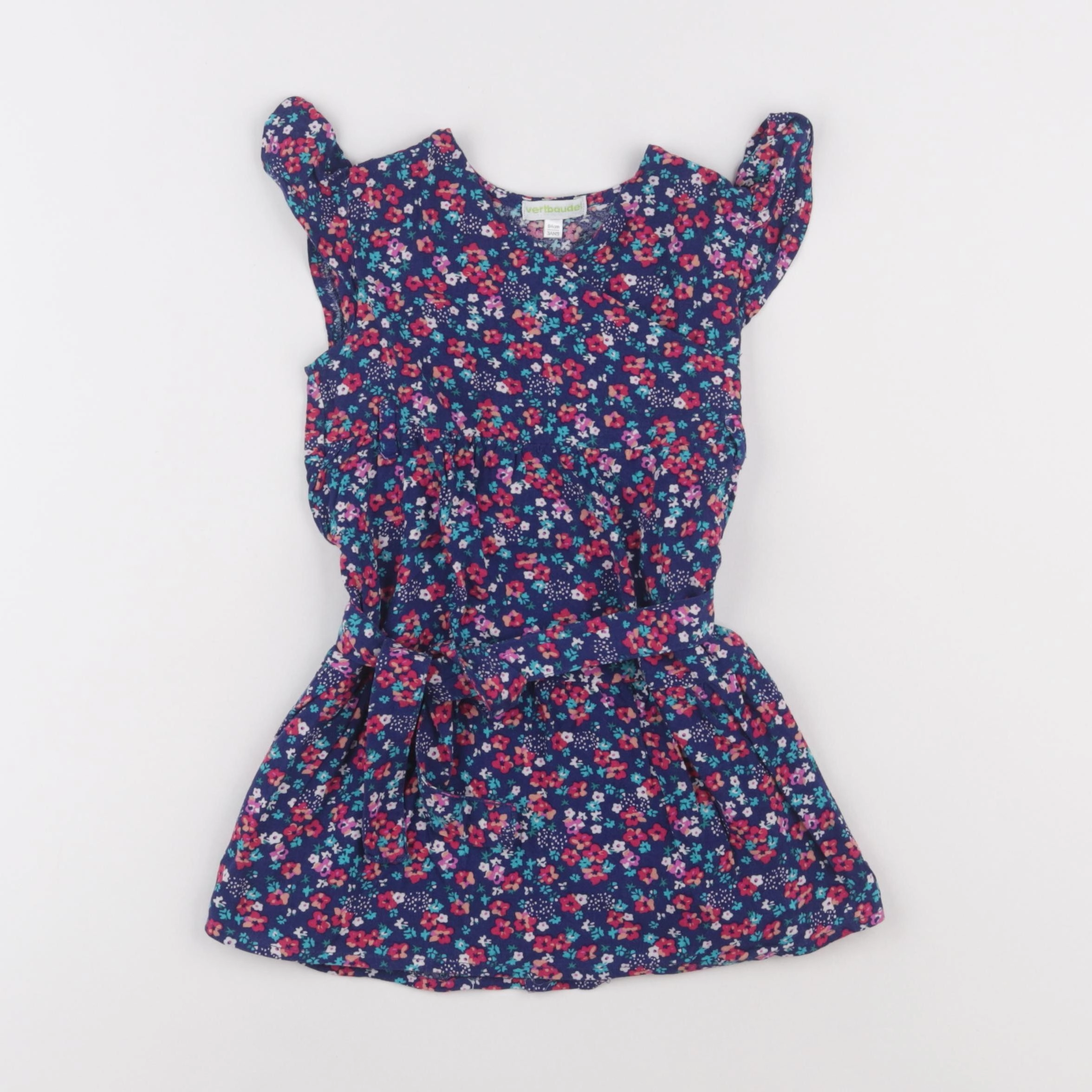 Vertbaudet - robe multicolore - 3 ans