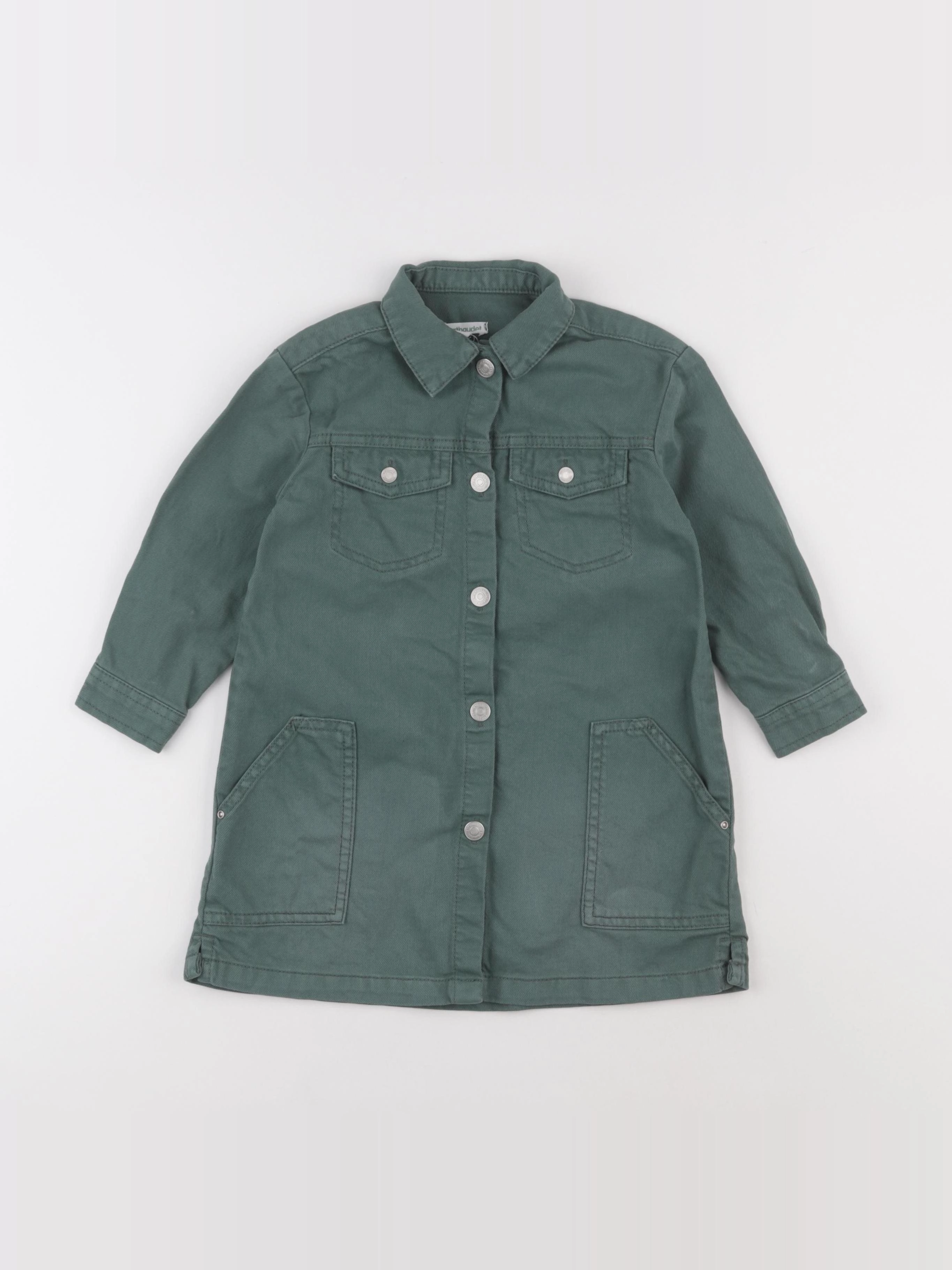Vertbaudet - robe vert - 4 ans