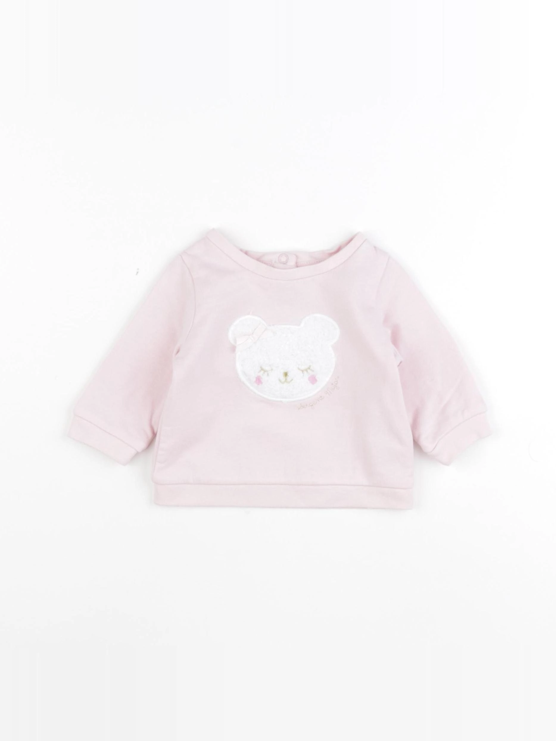Sergent Major - sweat rose - 3 mois