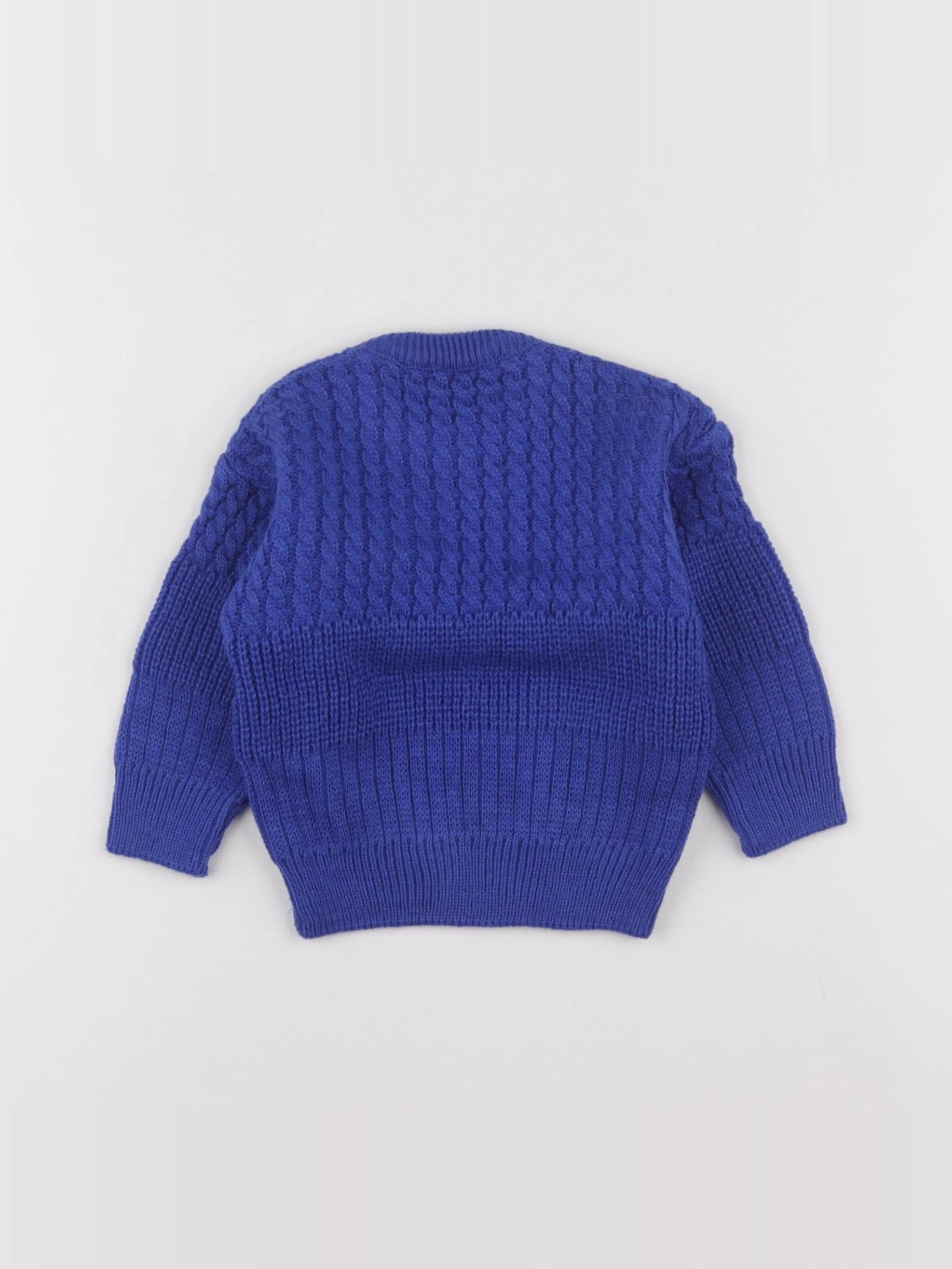 Vintage - pull bleu - 12 mois