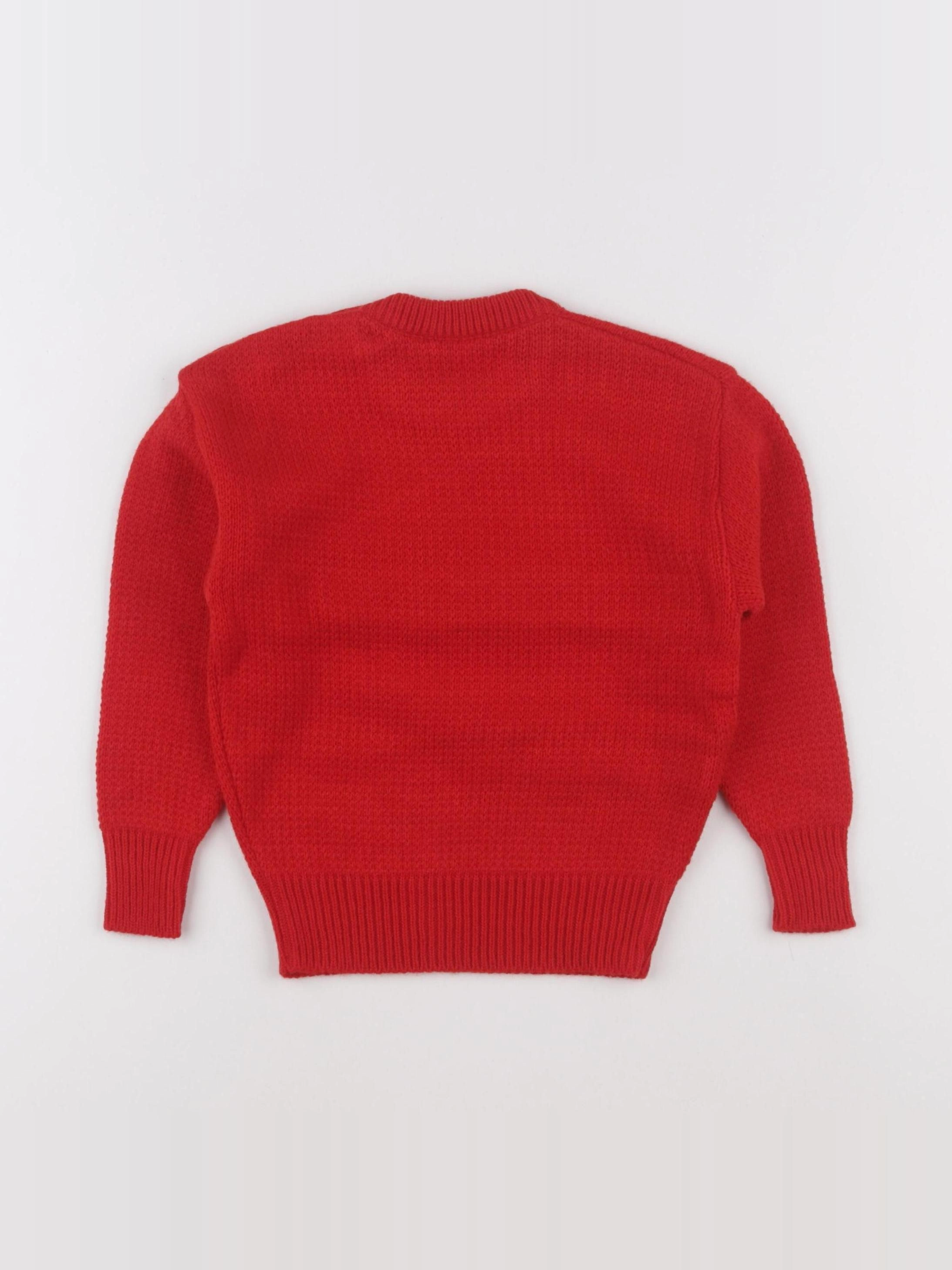 Vintage - pull rouge - 4 ans