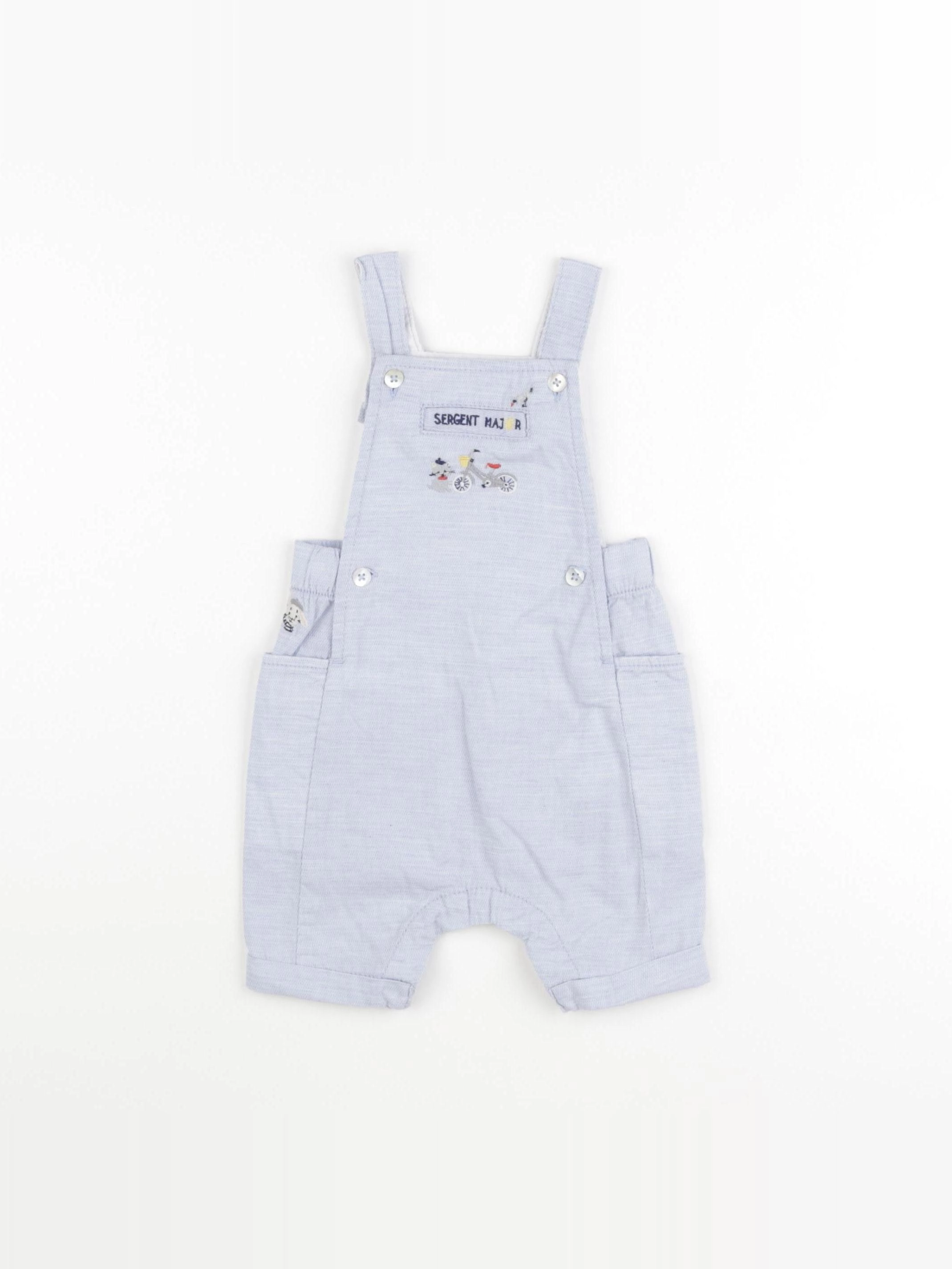 Sergent Major - salopette bleu - 6 mois