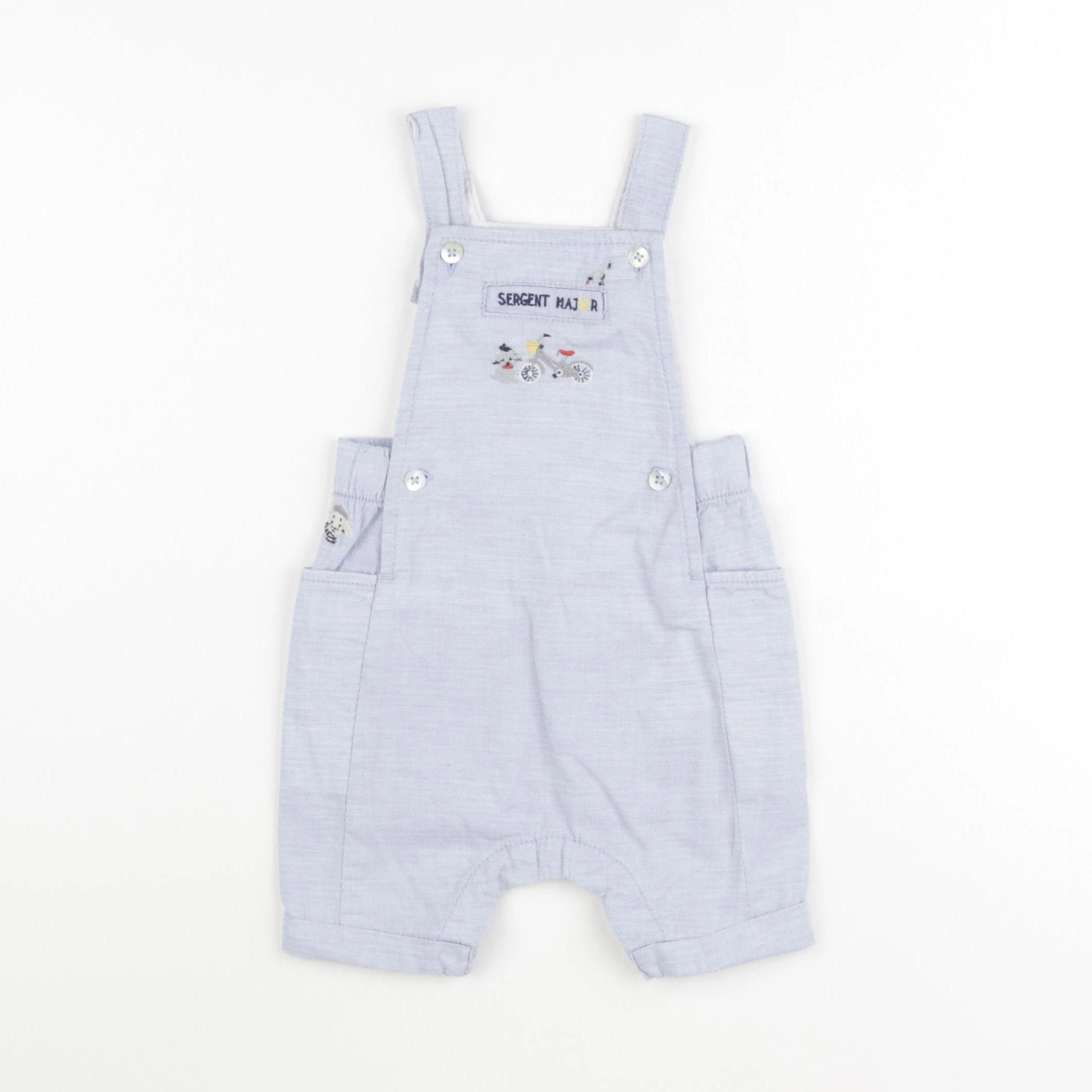 Sergent Major - salopette bleu - 6 mois